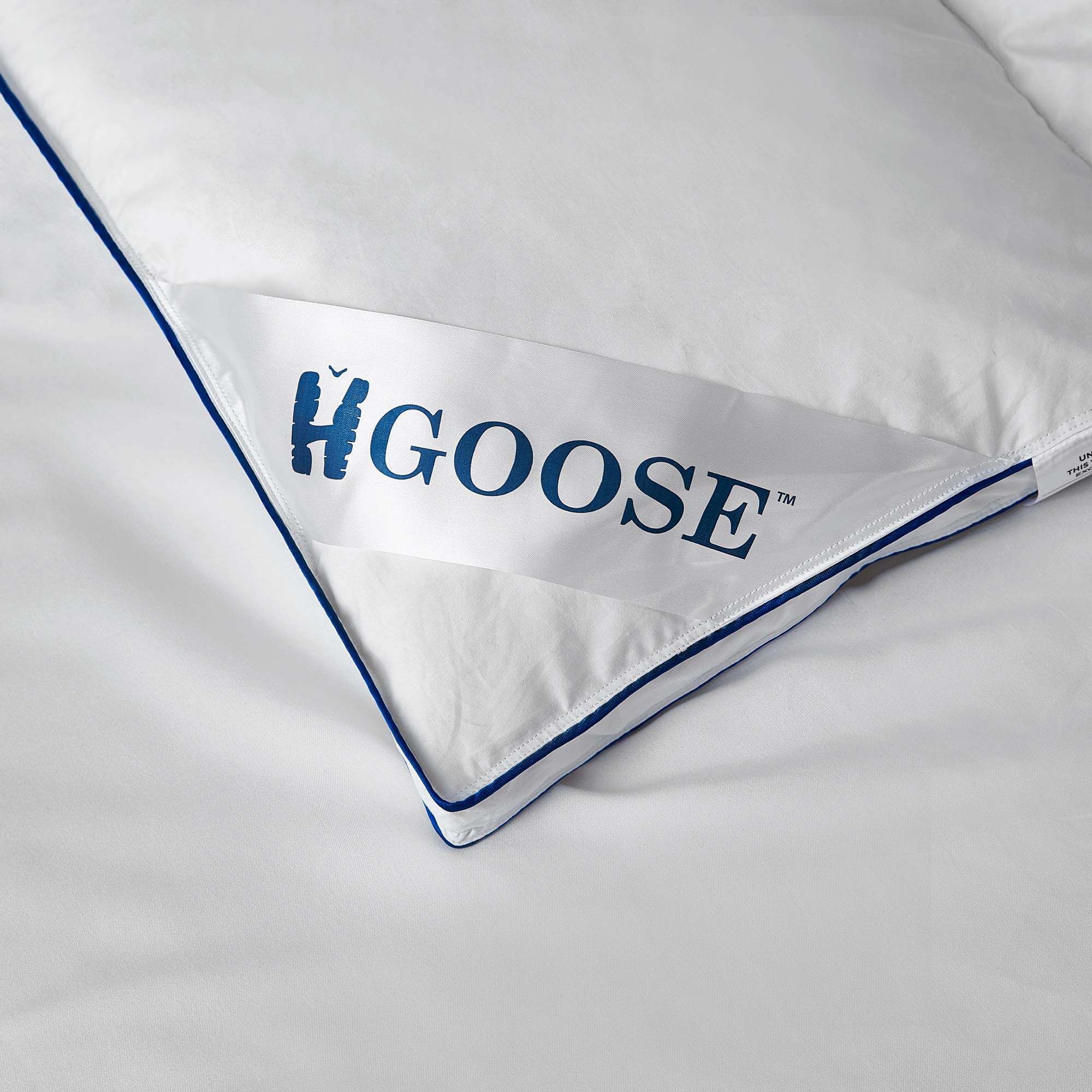 Byourbed HGOOSE King Size Baffle Box Hungarian Featherbed - Premium Down Alternative Mattress Topper for Ultimate Comfort & Support - Perfect for Bedrooms, Guest Rooms & Luxury Hotels