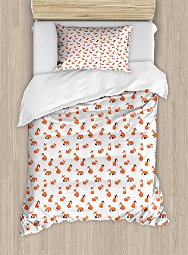 Orange and White