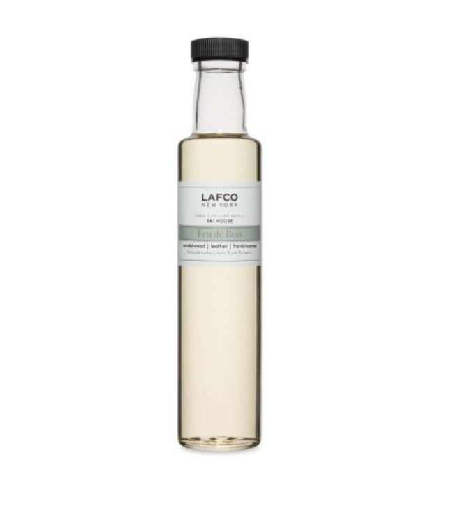 LAFCO Reed Diffuser Refill - Feu de Bois Scented Oil - Premium Home Fragrance for Living Room, Bedroom & Office - Long-Lasting Aromatic Essential Oil Diffuser