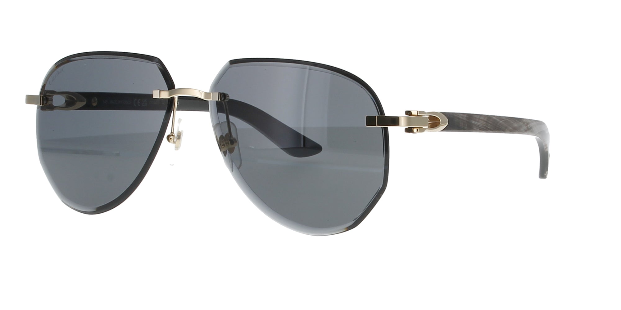 Cartier CT0440S Luxury Sunglasses for Men & Women - UV Protection, Polarized Lenses, Designer Shades for Driving, Beach & Outdoor Activities