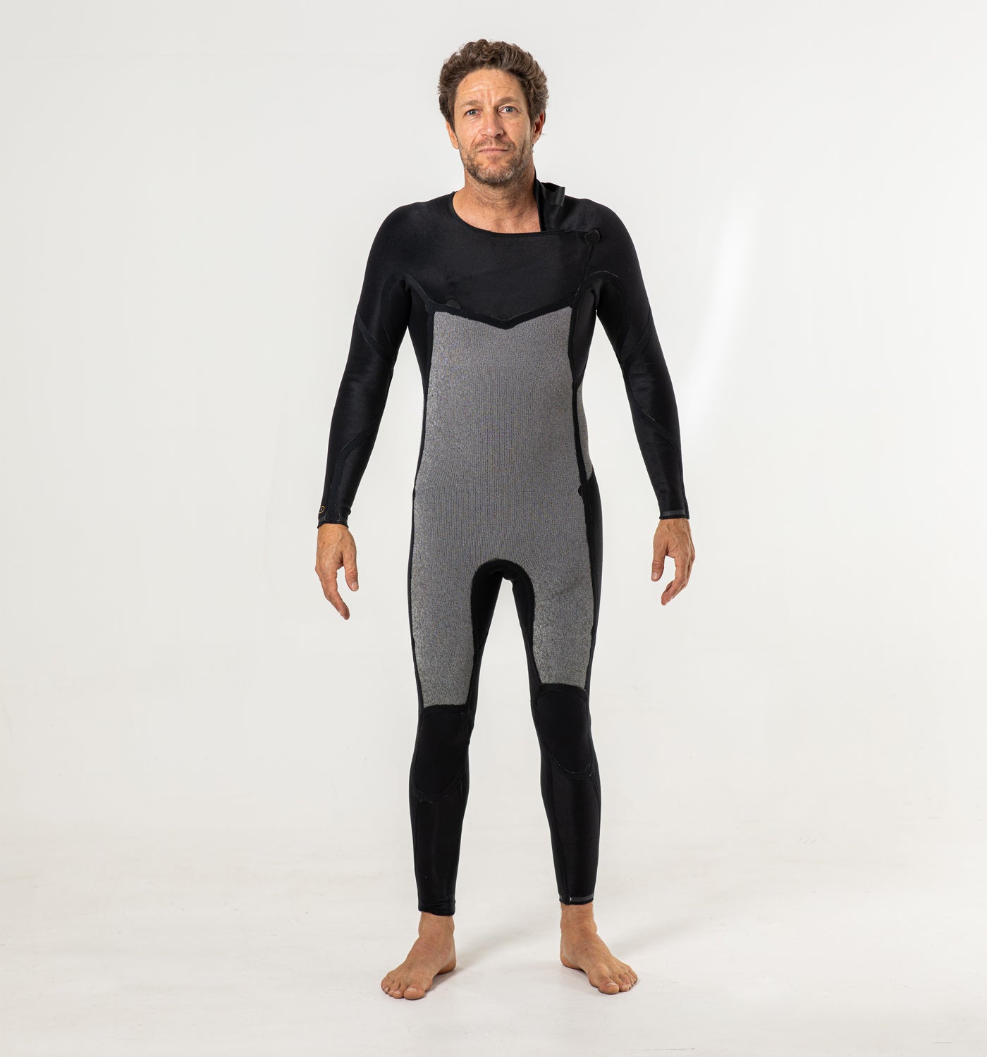 Performance Men's 3/2mm Chest Zip Wetsuit - Premium Neoprene Steamer Wetsuit for Surfing, Diving & Water Sports | Comfortable & Flexible Cold Water Protection