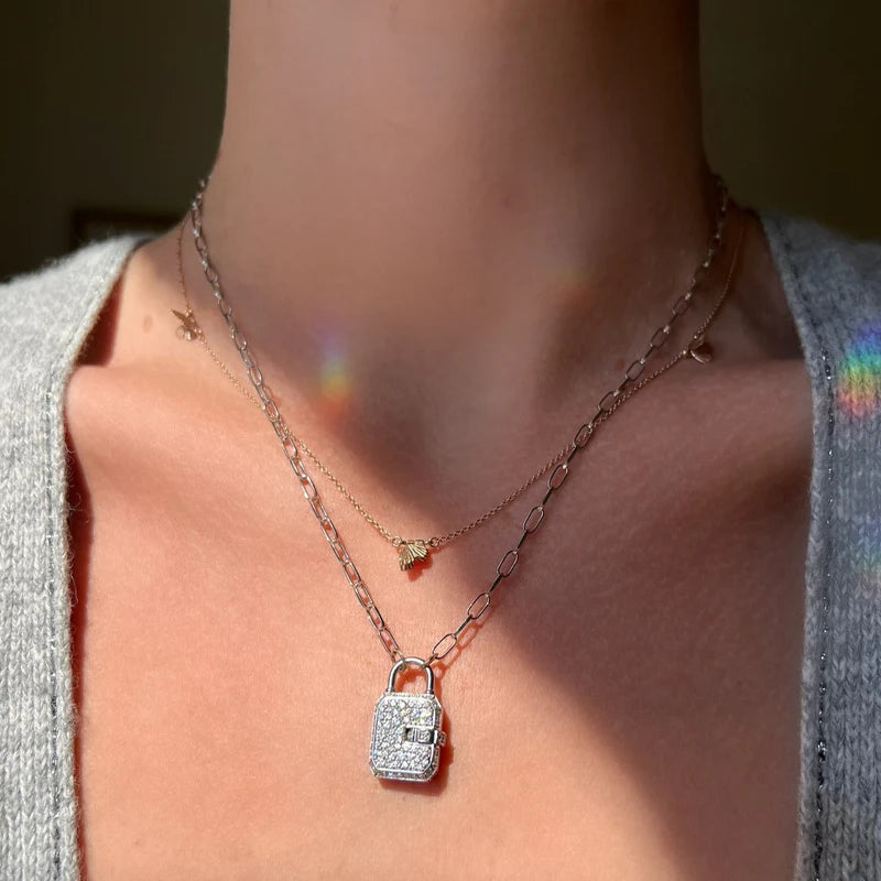Tiny Asterope 3 Migration Necklace - Elegant Silver Pendant for Women | Perfect for Travel, Gifts & Everyday Wear