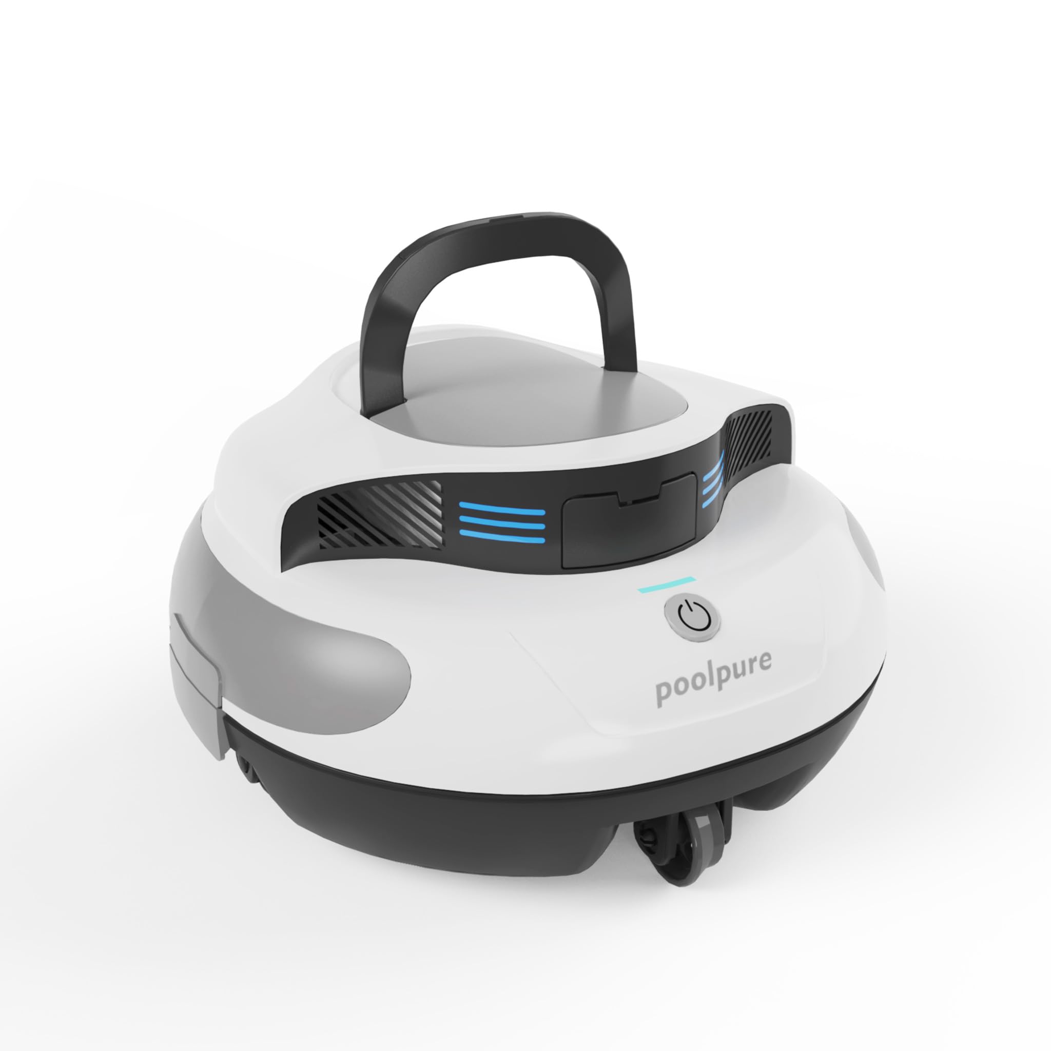 2024 POOLPURE Cordless Robotic Pool Cleaner - Automatic Vacuum with 5000mAh Battery (120 Min Runtime), Self-Parking, for Above & In-Ground Pools up to 40ft - Perfect for Weekly Pool Maintenance & Crystal Clear Water