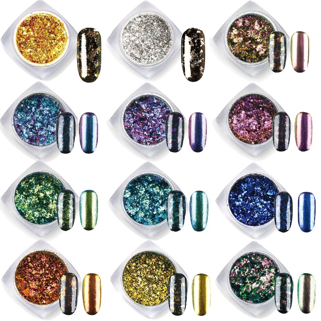 Chameleon Metallic Flakes for Nail Art, Car Paint, Resin Crafts - Color Shifting Pigment Powder for DIY Projects & Professional Use
