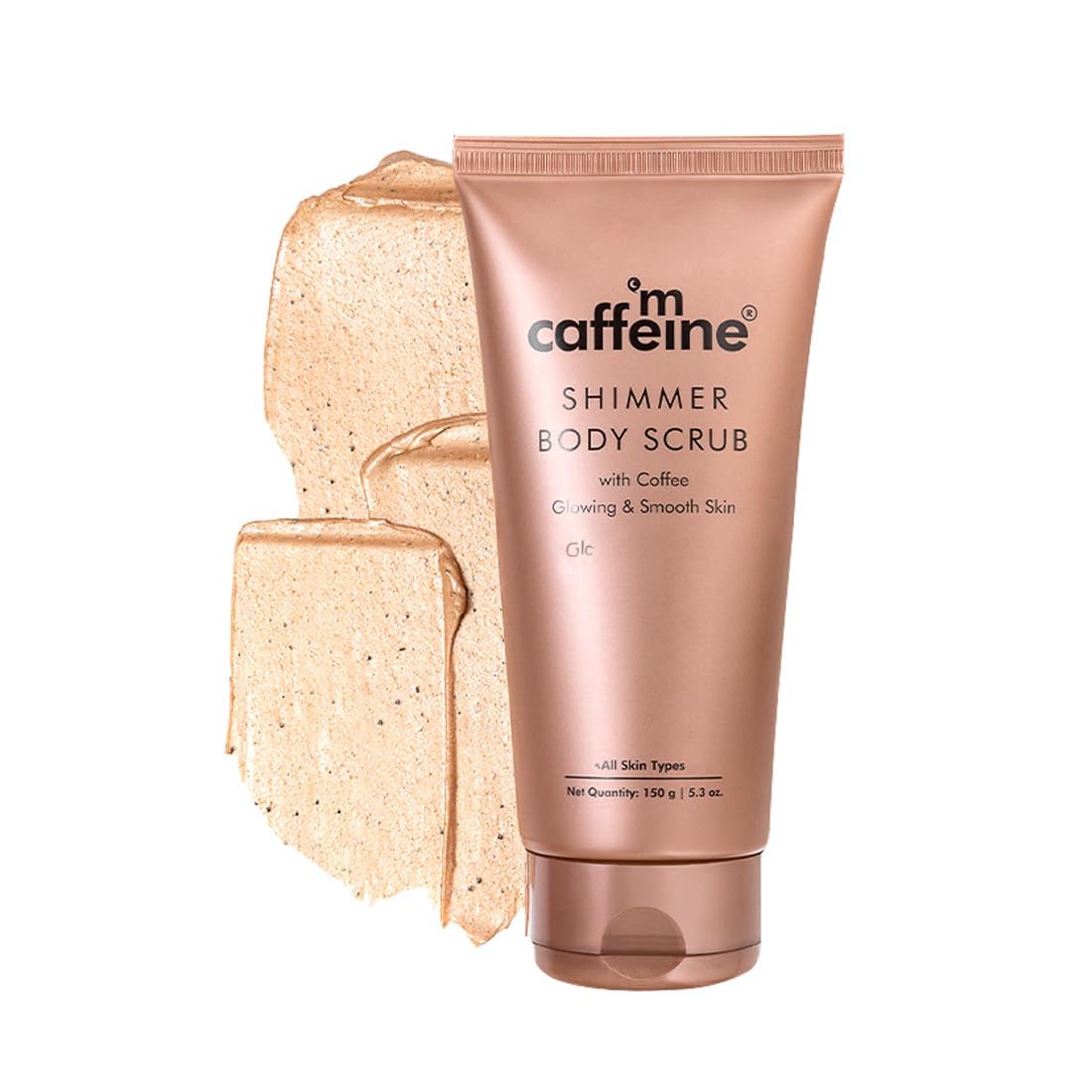 Exfoliating Coffee Body Scrub for Smooth & Glowing Skin - 150g | Natural Shimmer Scrub for Men & Women | Perfect for Spa Day, Post-Workout Refresh & Dry Skin Care