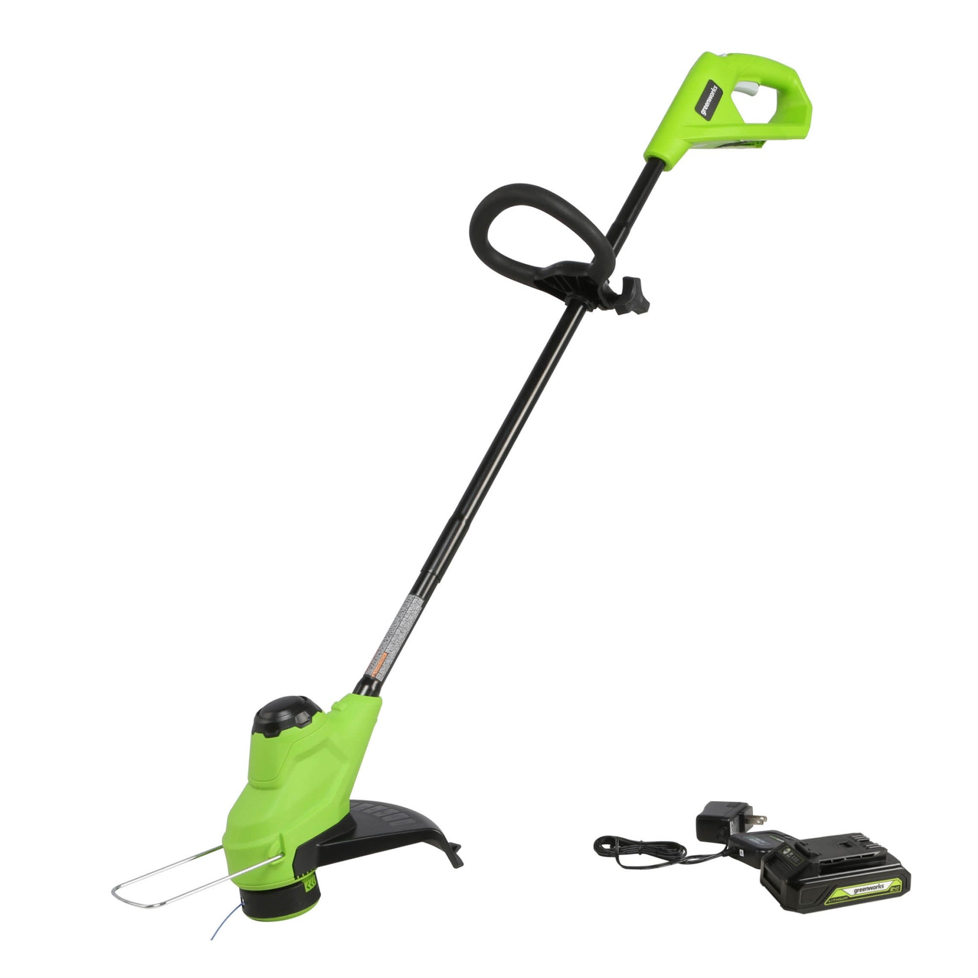 24V 10-Inch Cordless Battery String Trimmer with 2.0Ah Lithium-Ion Battery & Fast Charger - Lightweight Weed Wacker for Lawn Edging, Yard Maintenance & Landscaping