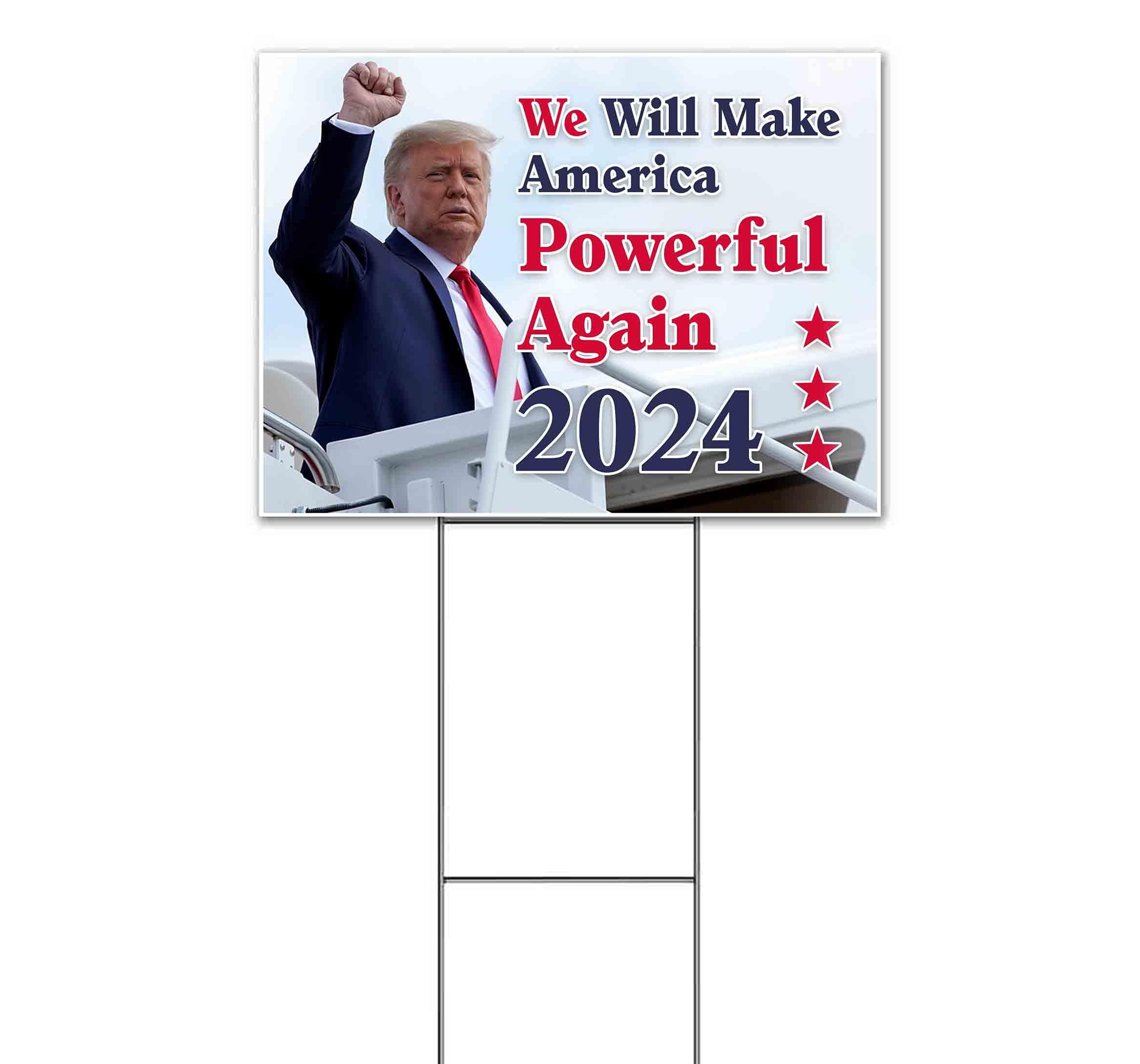 Trump Make America Powerful 2024 Yard Sign (18