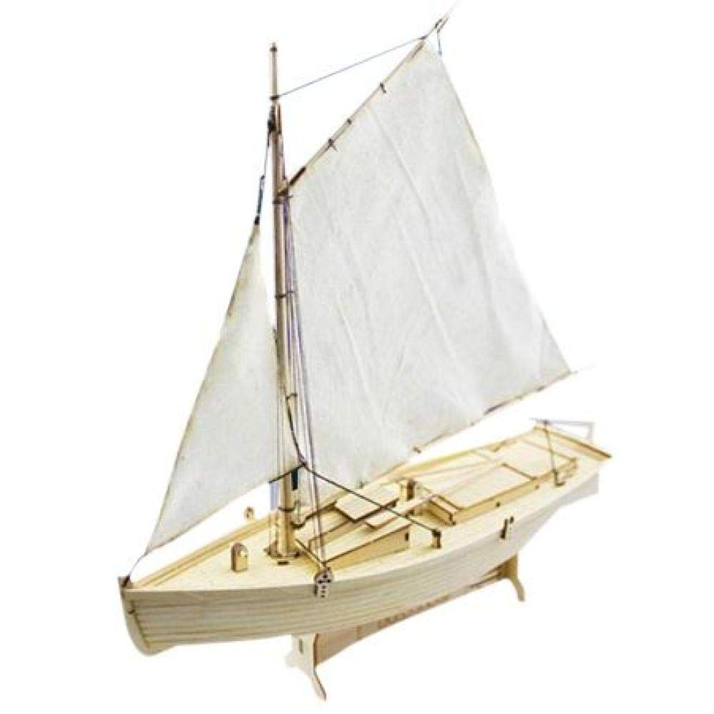 JHSHENGSHI 1:30 Scale Wooden Sailboat Model Kit - DIY Assembling Ship Building Toy for Adults & Teens | Perfect for Home Decoration, Nautical Theme Gifts & Educational STEM Projects