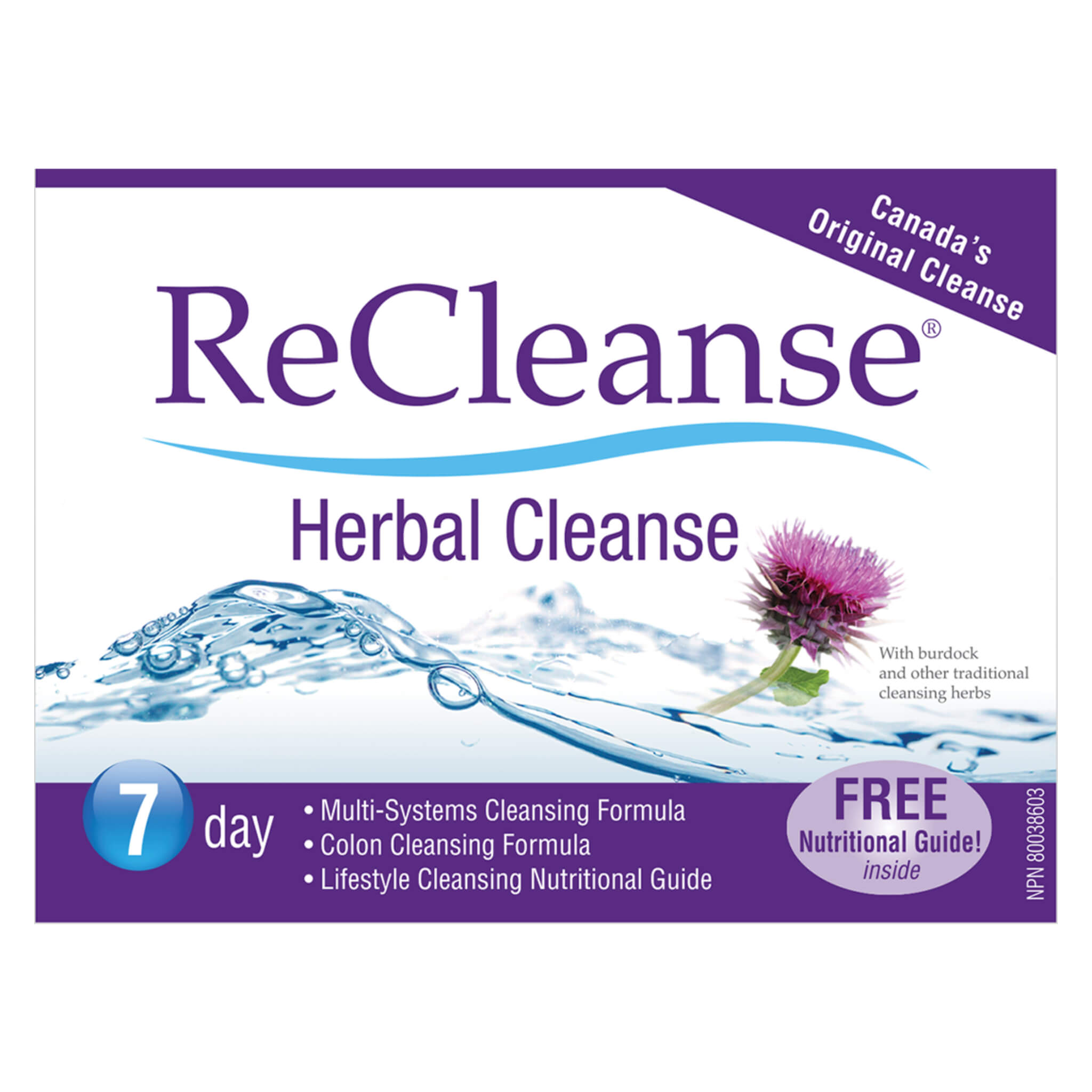 ReCleanse 7-Day Detox Cleanse Kit for Weight Loss & Colon Cleansing - Natural Herbal Supplement for Digestive Health & Body Detoxification (Perfect for Post-Holiday Reset or Pre-Diet Cleanse)
