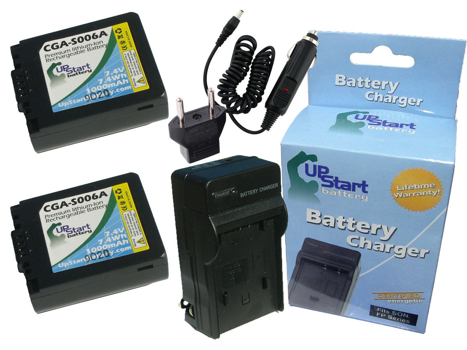 Leica BP-DC5 Battery & Charger Kit (2-Pack) - 1000mAh for Travel & Photography