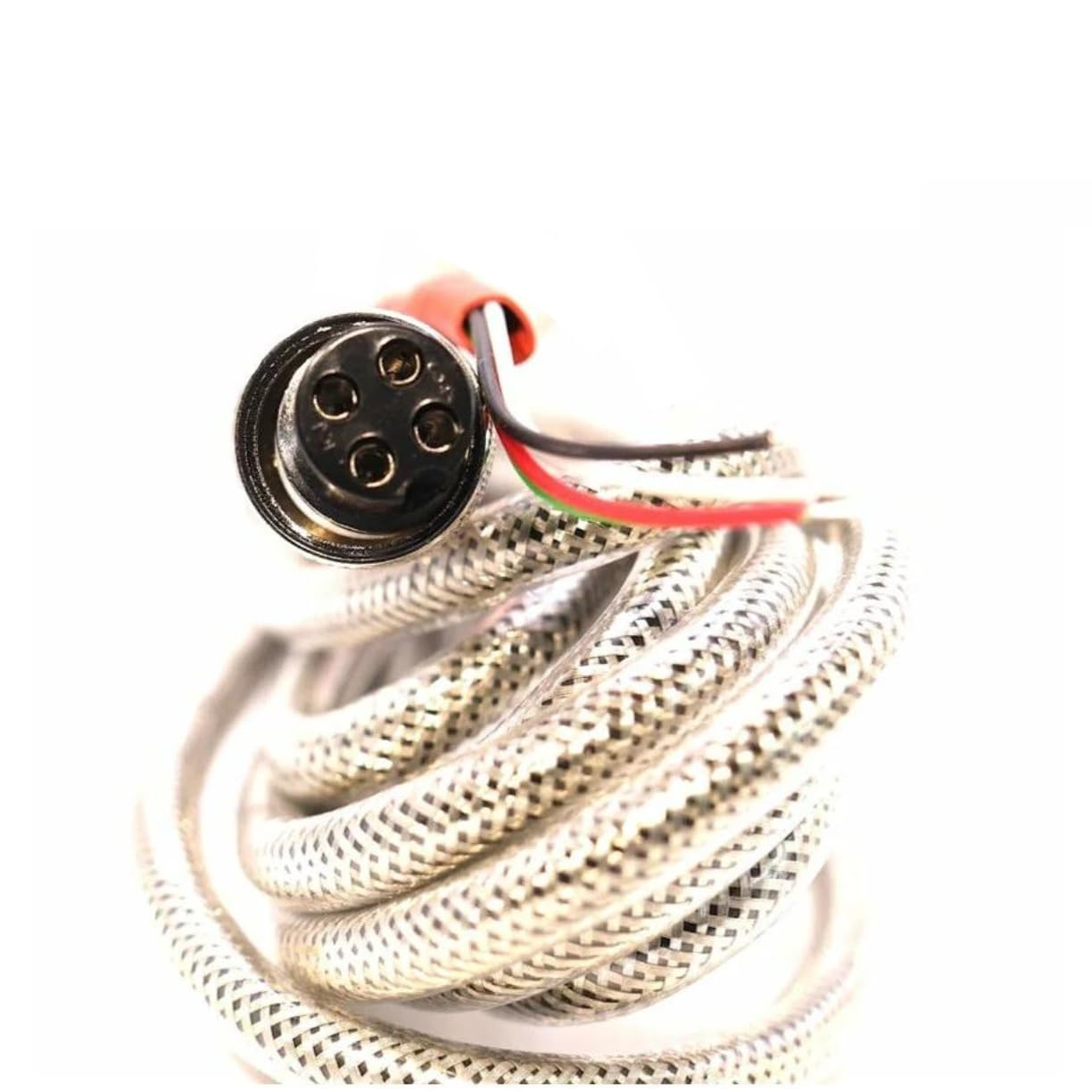 Liberty 15' Scale Cable with 4-Prong Connectors for Indicator & Floor Scale - Stainless Steel Naked End - Perfect for Industrial Weighing & Commercial Scales