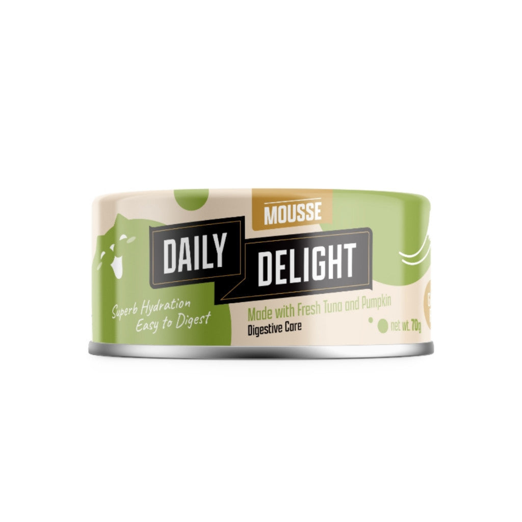 Premium Grain-Free Wet Cat Food Mousse - 70g/80g Pouch, Easy to Digest & Hydrating for Adult Cats | Healthy Daily Meal & Travel Companion for Pets