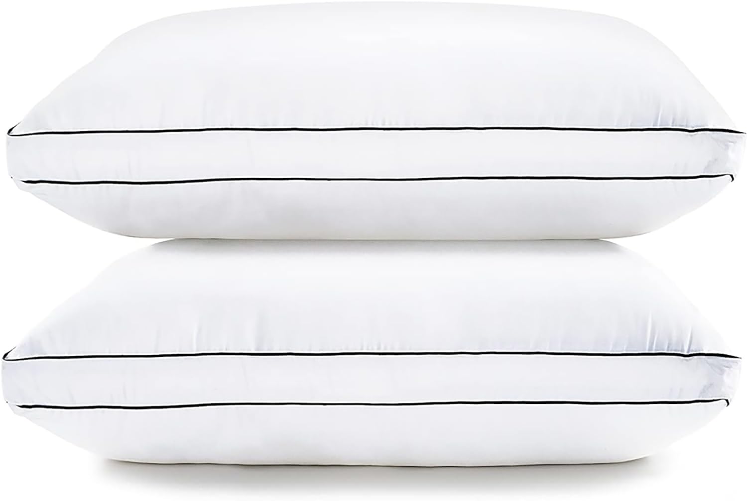 Premium King Size Bed Pillows Set of 2 (20x36 Inches) - Ultra Soft Gusseted Down Alternative Pillows for Back, Stomach & Side Sleepers - Hotel Quality Luxury Pillows 2 Pack in White - Perfect for Home, Hotel & Airbnb Comfort