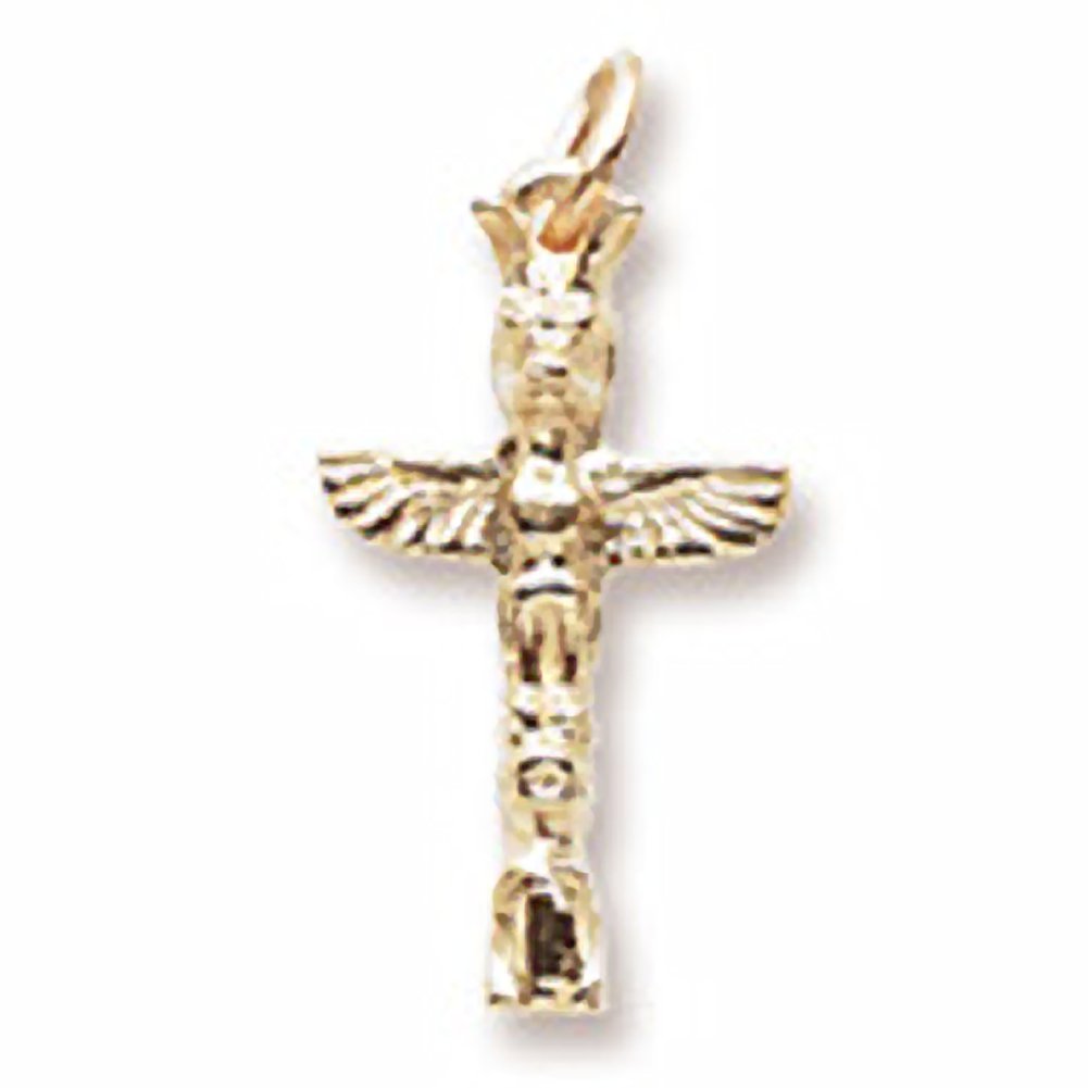 Totem Pole Niagara Falls Charm - Handmade Sterling Silver Pendant for Bracelets & Necklaces - Perfect for Travel Souvenirs, Jewelry Making, and Gift Giving