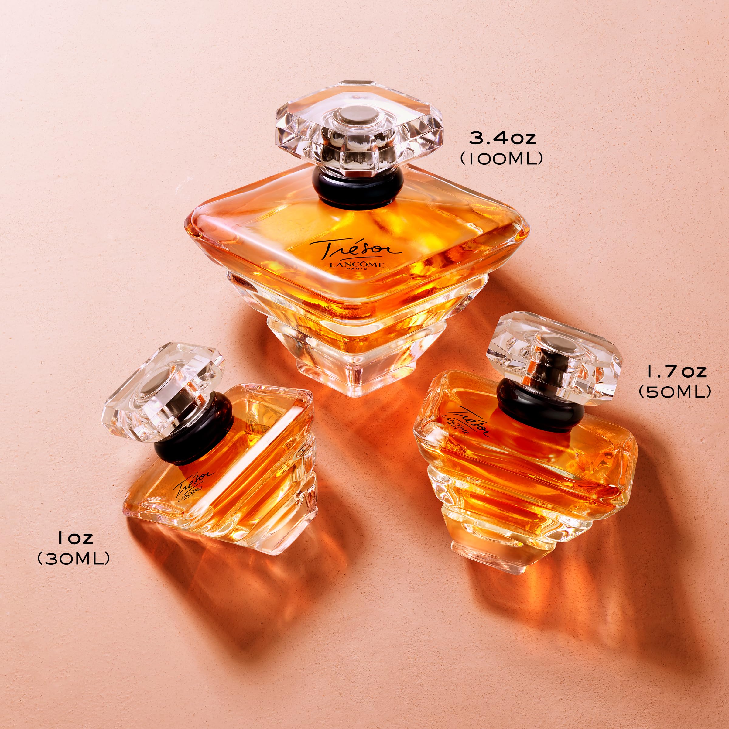 Lancôme Trésor Eau de Parfum for Women - Long Lasting Floral Perfume with Rose, Lilac, Peach & Apricot Blossom Notes - Elegant Romantic Fragrance for Date Night, Wedding & Special Occasions