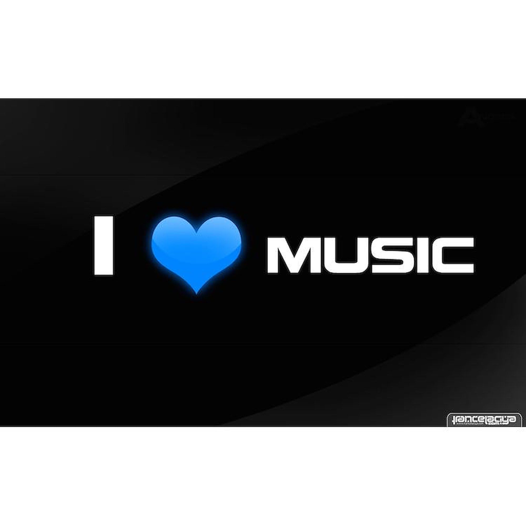 I <3 MUSIC Square Car Magnet - 3