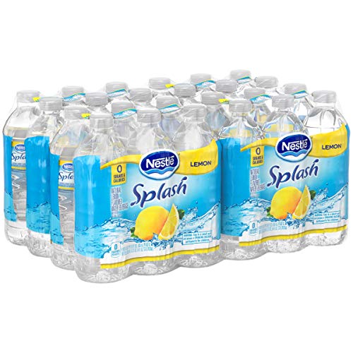 Nestlé Splash Water Beverages - Refreshing Lemon Flavored Water, 16.9 Oz Bottles (Pack of 12) | Hydrating & Delicious Drink for Workouts, Office, or Outdoor Activities