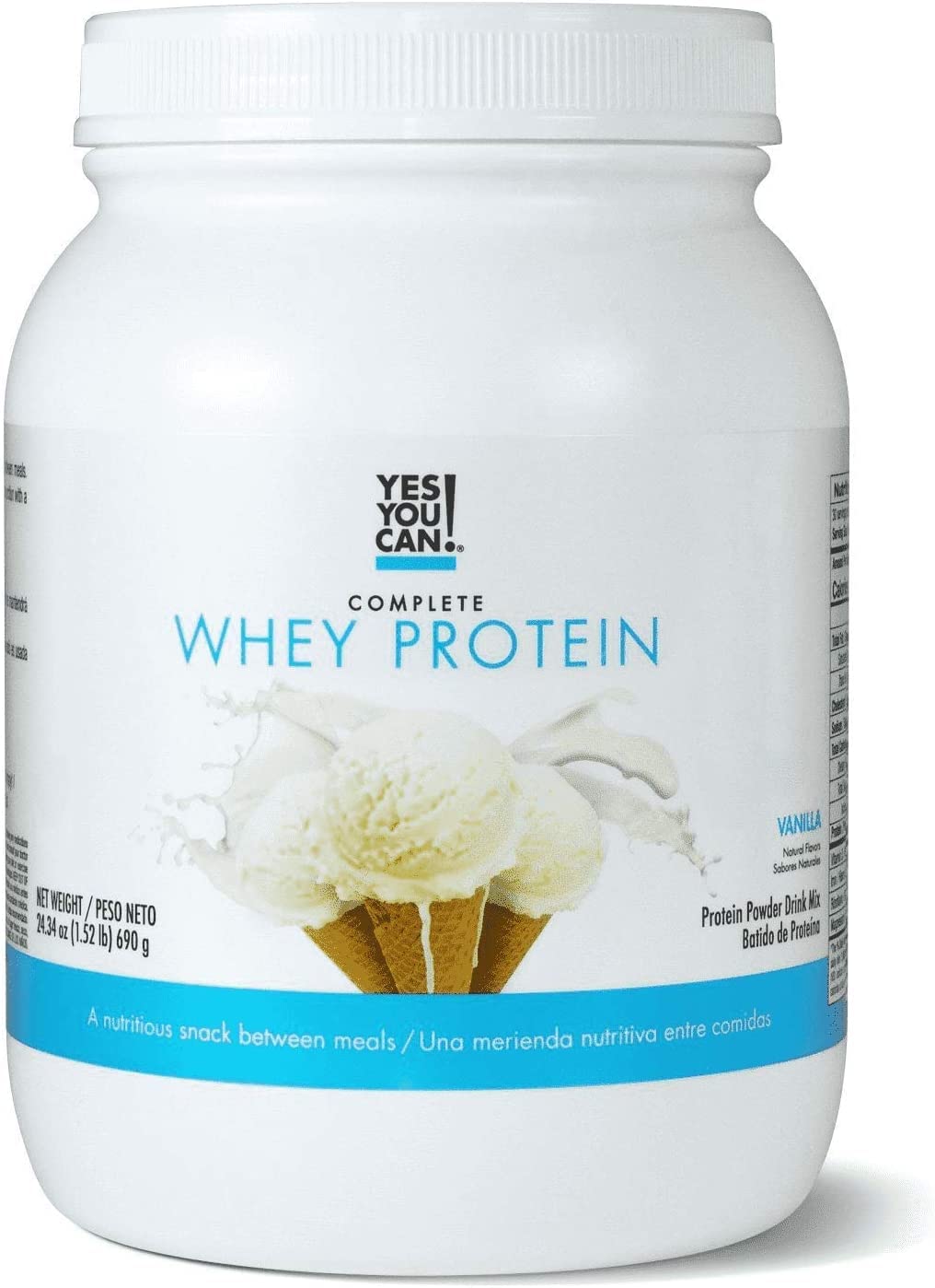 Premium Whey Protein Powder - High Protein, Gluten-Free with Iron & Vitamin D | Vanilla Flavor Protein Shake for Weight Loss, Muscle Recovery & On-The-Go Nutrition | Ideal for Gym Workouts, Post-Exercise Recovery & Healthy Meal Replacement