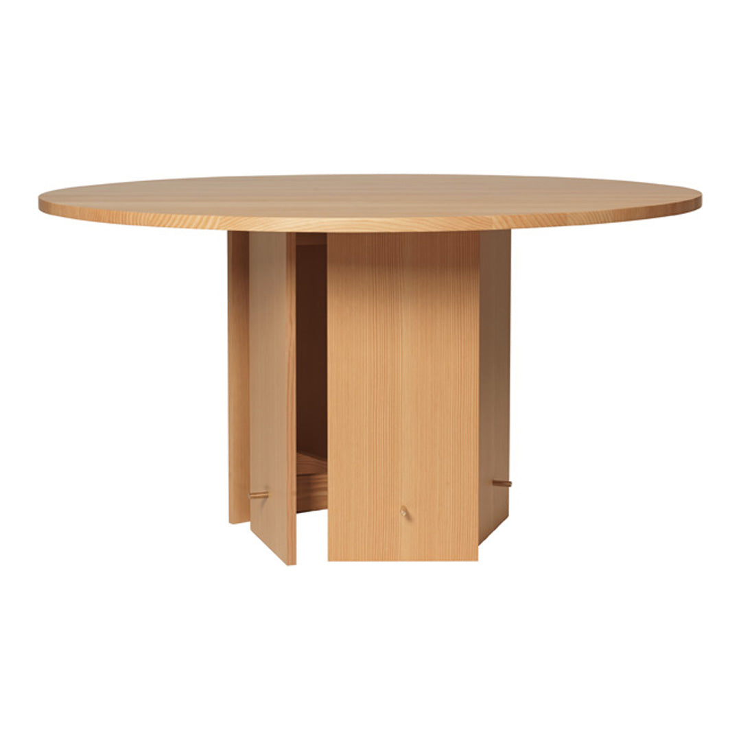 Modern Aukko Dining Table - Solid Wood Kitchen Table for 6 - Perfect for Family Dinners & Entertaining Guests
