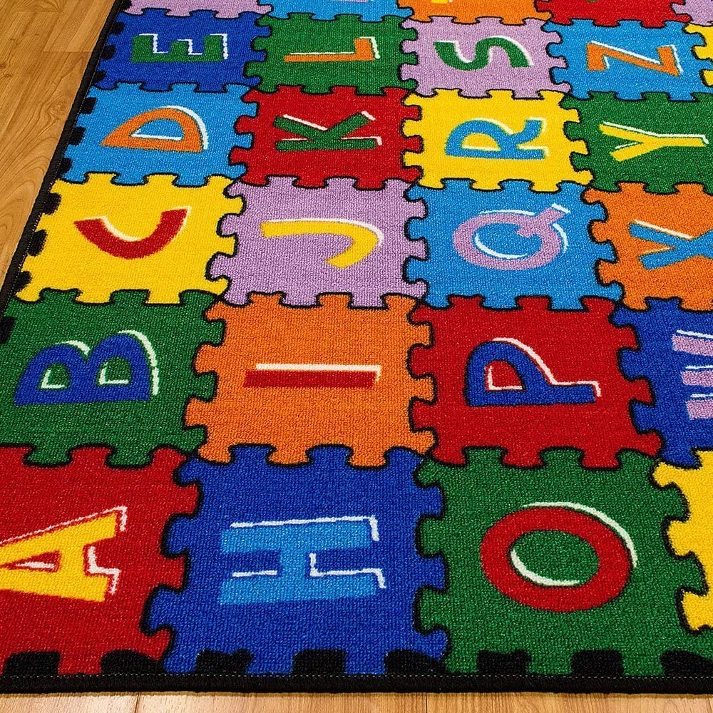 ABC Alphabet Puzzle Play Mat - Educational Kids Rug for Bedroom & Playroom (3x5 Feet) - Fun Learning & Play