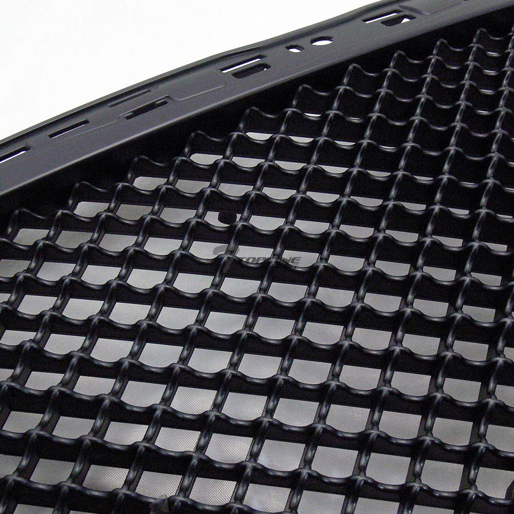 2011-2014 Chrysler 300 & 300C Glossy Black Mesh Front Bumper Grille Replacement - High-Quality Aftermarket Upgrade for Enhanced Style & Airflow - Perfect for Car Enthusiasts & Custom Builds