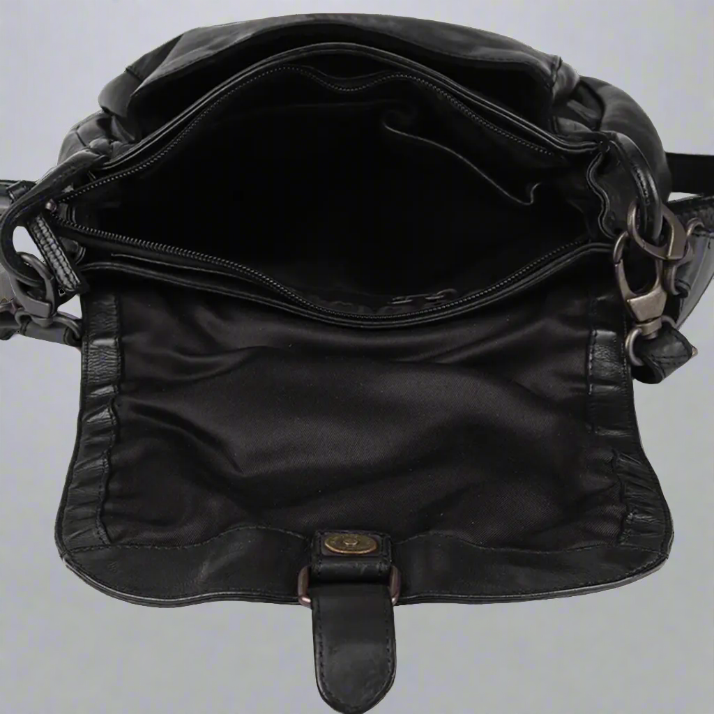 MET Crossbody Shoulder Bag for Women - Stylish Front Flap Cutout Design Leather Purse - Perfect for Travel, Work and Everyday Use
