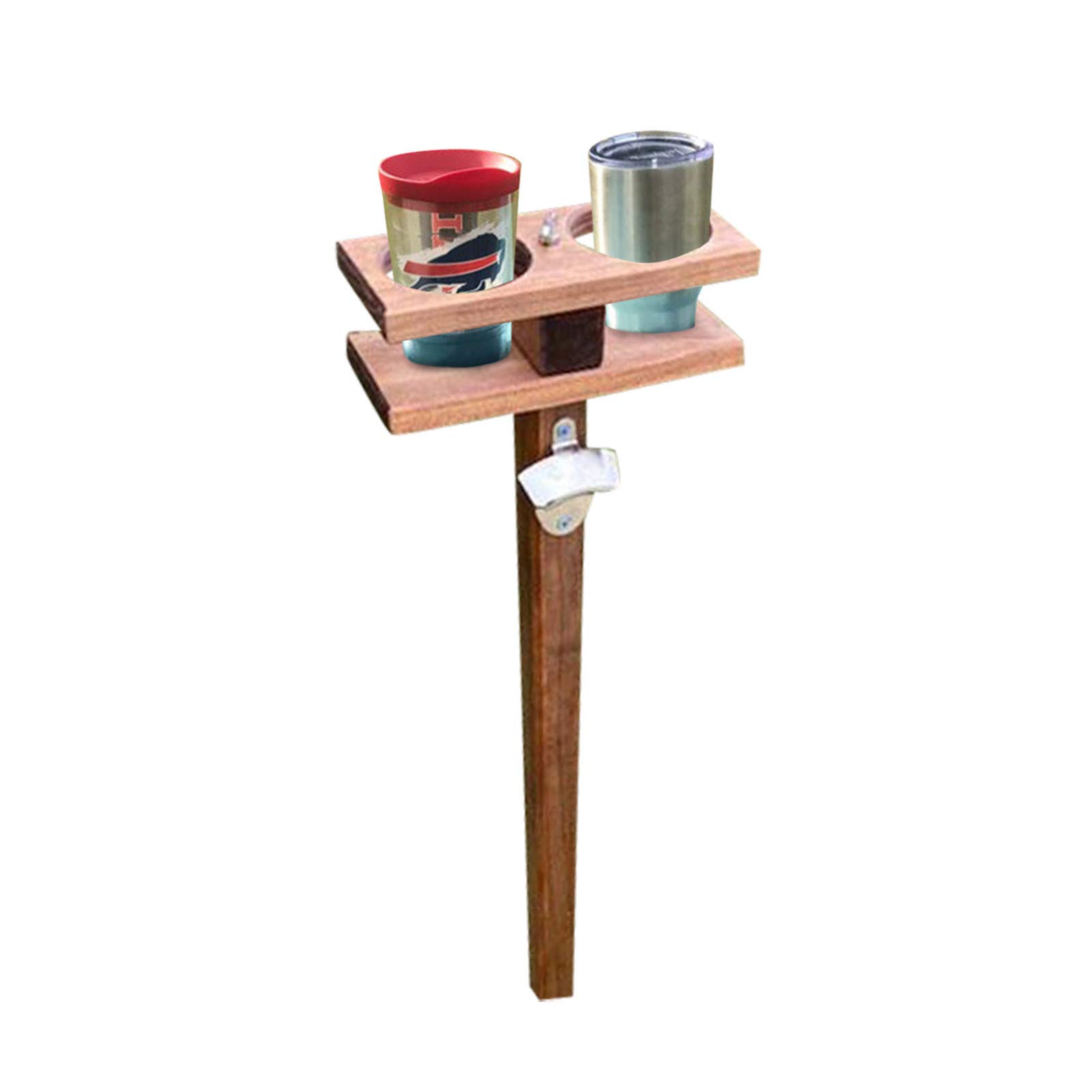 Portable Outdoor Folding Wine Table - Compact Picnic Table with Wooden Drink Holder, Collapsible Wine Glass Rack for Camping, Beach, Garden & Travel | Perfect for BBQs, Picnics and Outdoor Parties