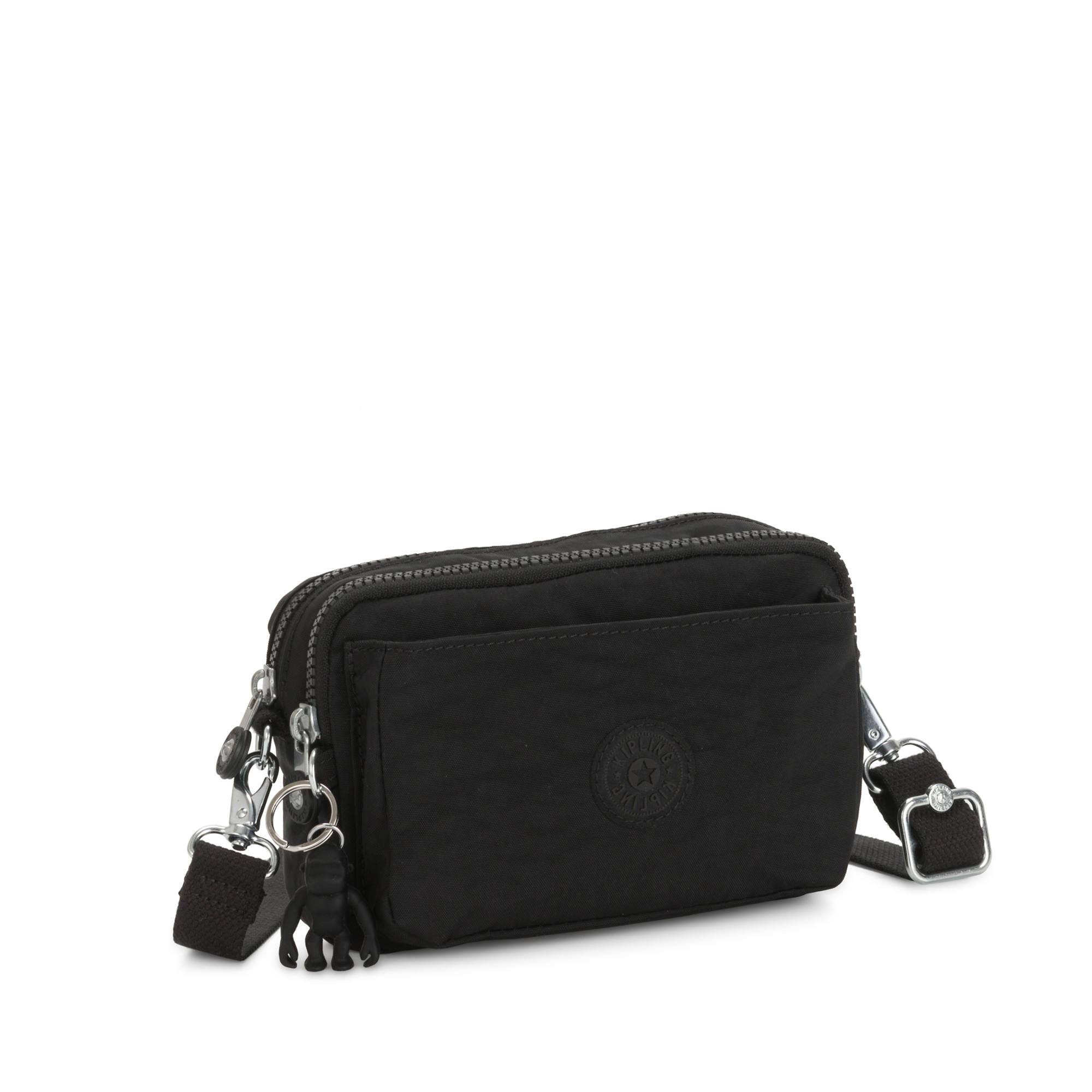 Kipling Abanu Multi Convertible Crossbody Bag for Women - Lightweight Travel Purse, Adjustable Shoulder Strap, Spacious Organizer (Black Noir) | Perfect for Work, Gym & Everyday Use