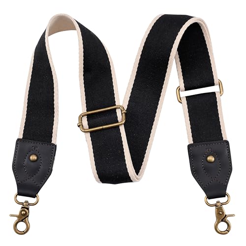 Leather Striped Black and White
