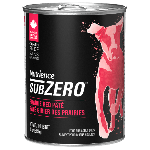 Nutrience SubZero Prairie Red Pate Canned Dog Food - High Protein Grain-Free Wet Food for Adult Dogs - Perfect for Picky Eaters & Sensitive Stomachs - Ideal for Home Feeding & Travel Use