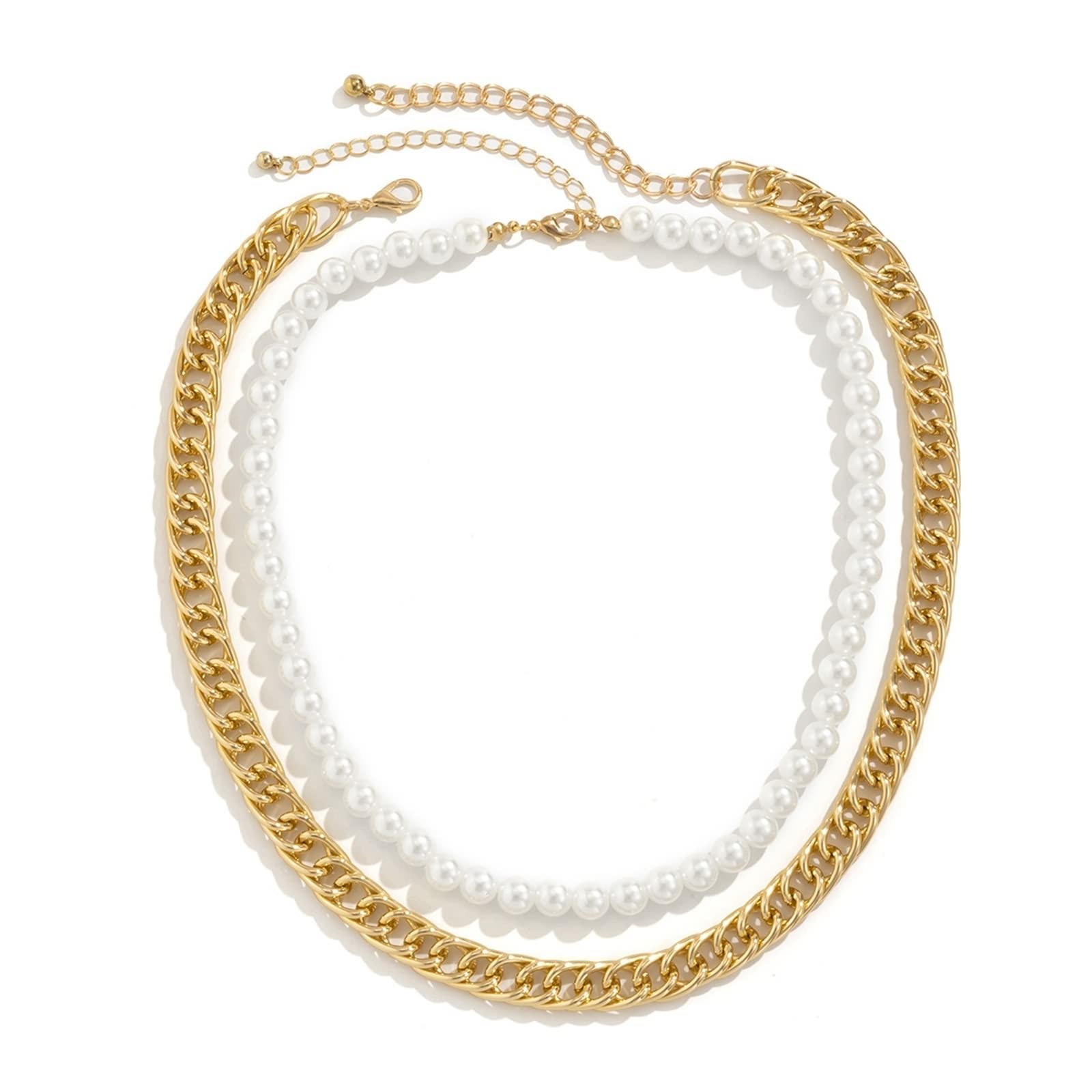 Vintage Pearl Pendant Necklace for Women - Elegant Fashion Jewelry with Chain, Perfect for Parties, Weddings & Everyday Wear