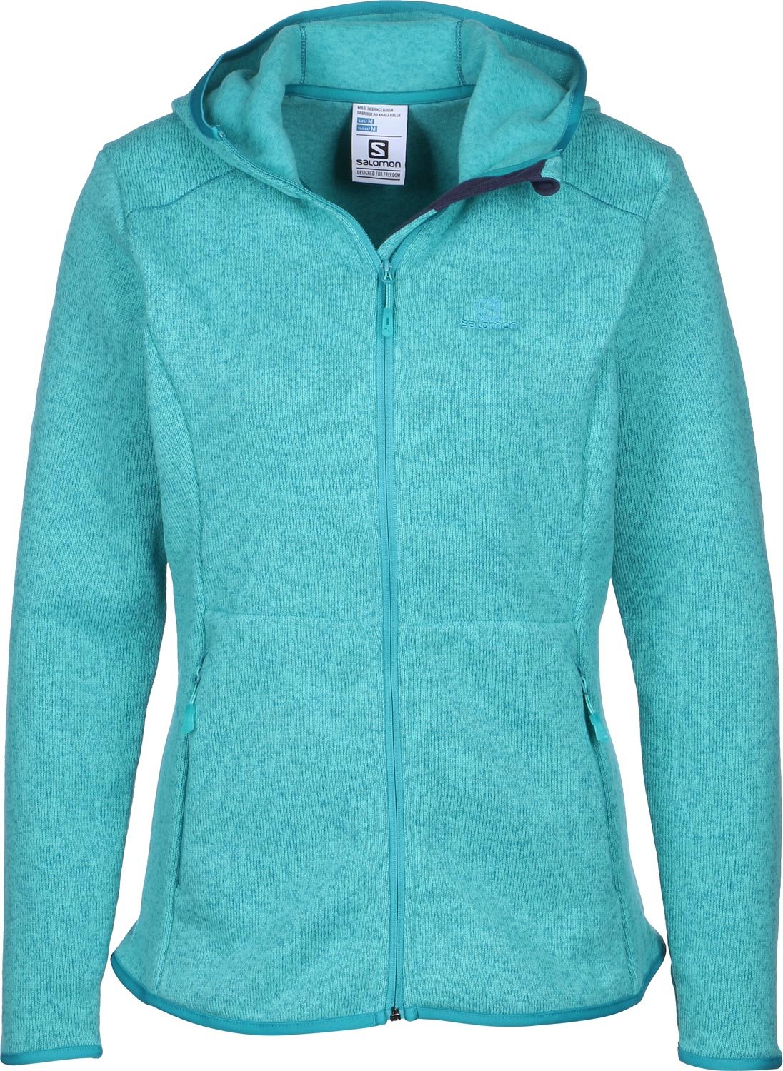 Salomon Women's Bise Hoodie - Lightweight Water-Resistant Fleece Jacket for Hiking, Running & Outdoor Activities