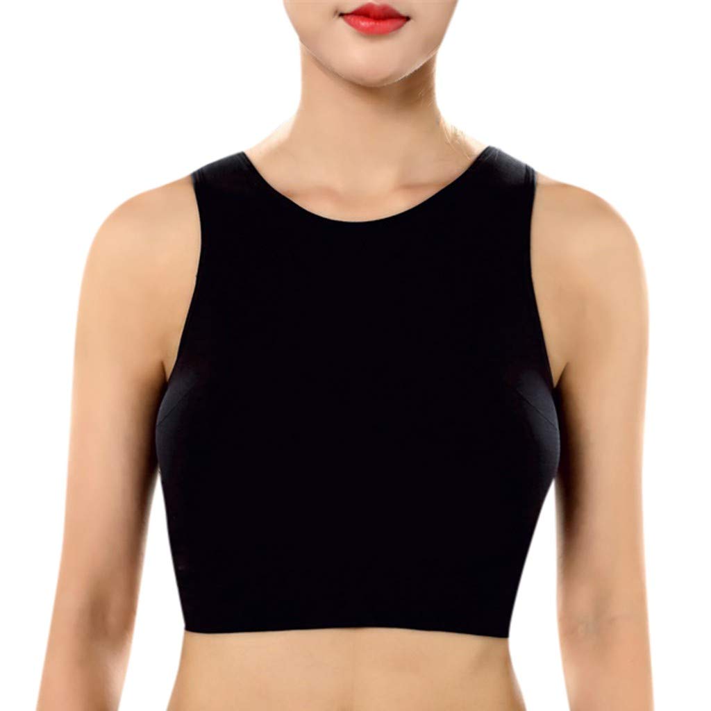 TOPUNDER Women's High Support Seamless Sports Bra - Padded Workout Tank Top for Running, Gym & Fitness | Breathable & Comfortable for Active Lifestyles