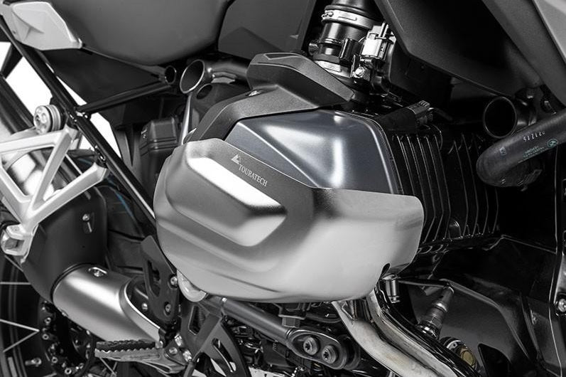 Touratech R1250 Series Valve Cover Guards for BMW Motorcycles - Durable Engine Protection for Off-Road & Adventure Riding