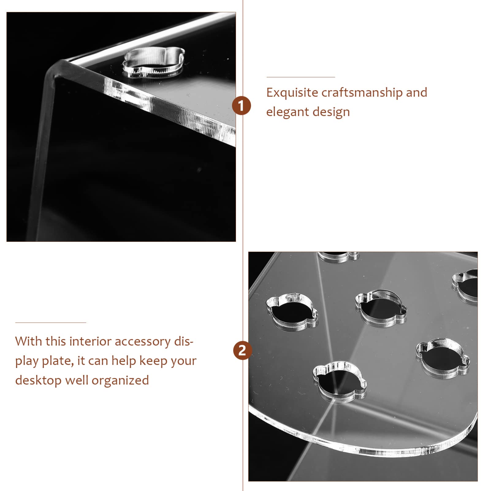 Beaupretty Acrylic Salon Scissors Holder - Hair Cutting Shear & Comb Organizer with Hooks for Stylists, Barbers & Hairdressers - Perfect for Salon, Barber Shop & Home Hair Styling Tool Storage