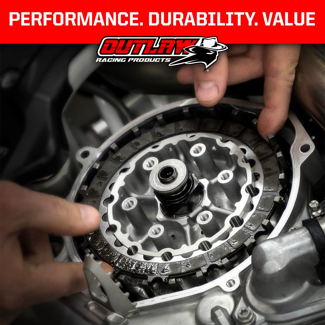 Outlaw Racing ORC261 Complete Clutch Kit with Steel & Fiber Plates - Compatible with Honda CRF250R (2011-2021) & CRF250RX (2018-2021) - High Performance Replacement for Off-Road & Motocross Racing