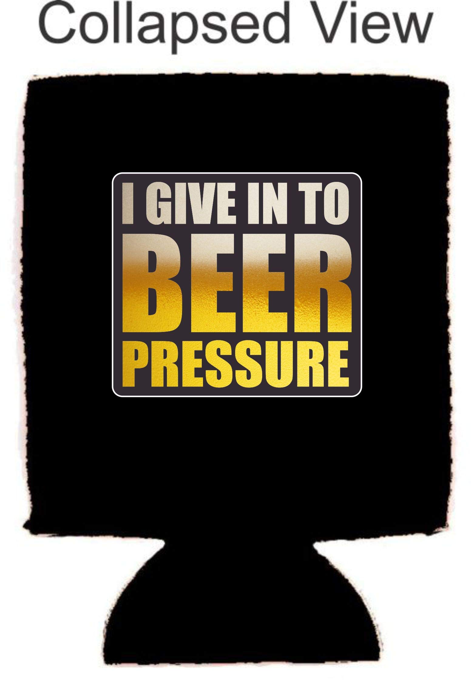 Beer Pressure Magnetic Can Cooler - 2 Pack Black Insulated Beer Can Holder for Camping, BBQ, and Outdoor Parties