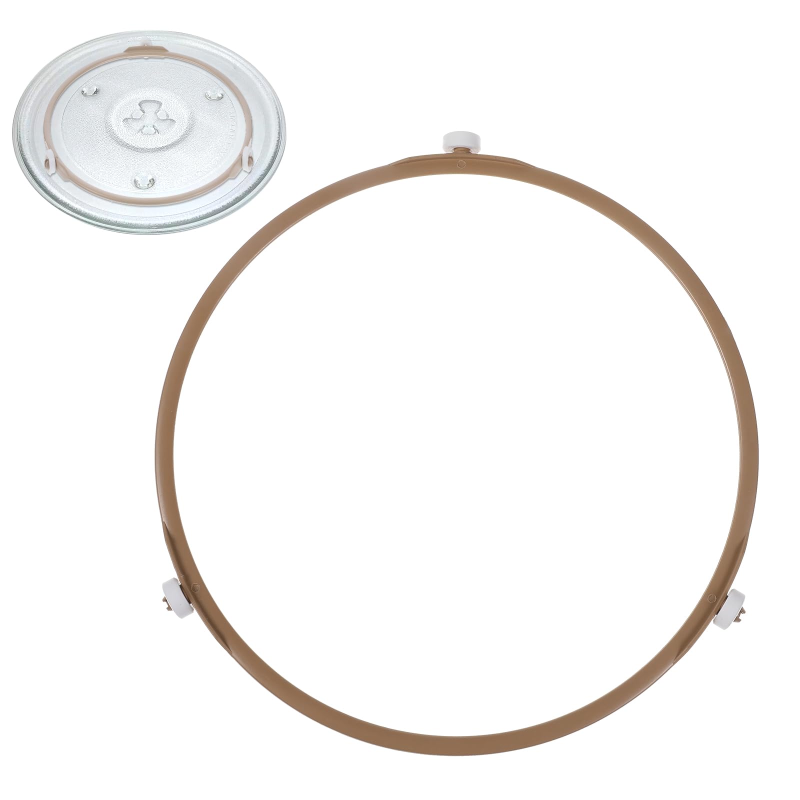 8.74 Inch Microwave Turntable Ring with 14mm Rollers - Replacement Microwave Oven Tray Support & Rotating Parts - Perfect for Microwave Repair and Kitchen Appliance Maintenance