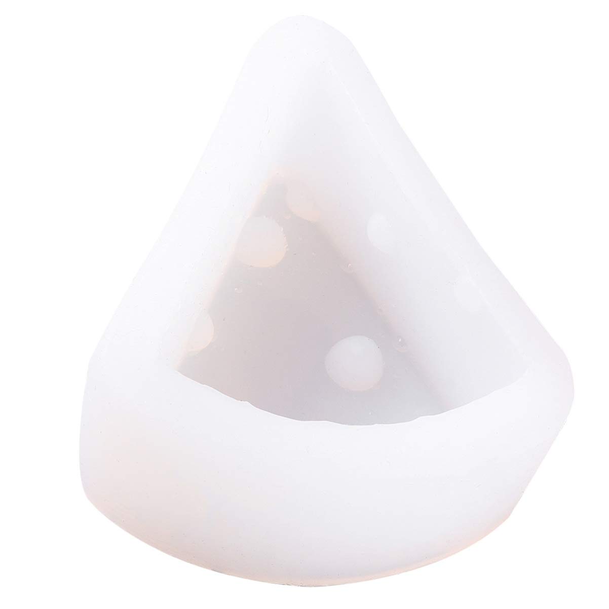 Premium Silicone Chocolate Mold - 1pc Triangle Cheese Shape Fondant Cake Decorating Tool for Baking, Candy Making & Desserts (White) | Perfect for DIY Chocolate, Cookies, Cupcakes & Party Treats