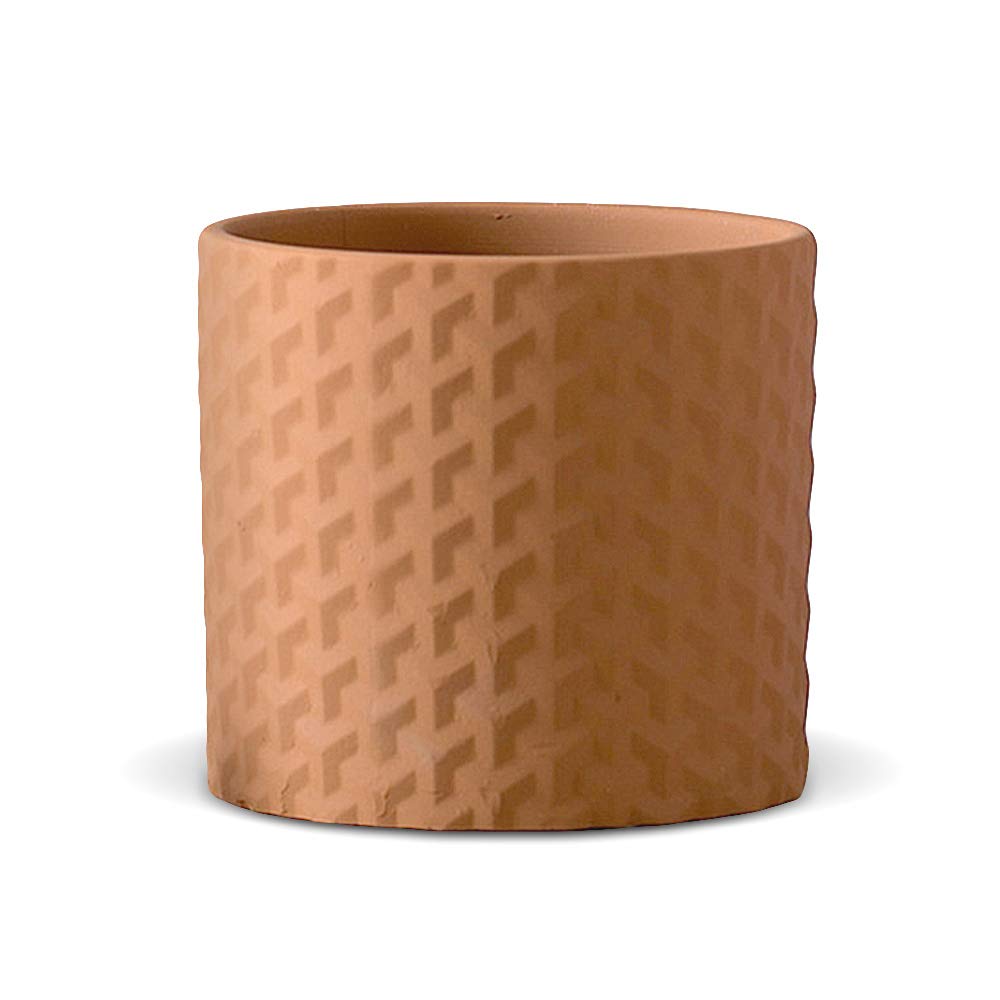 Ornerx Ceramic Succulent Planters with Grid Drainage - Perfect for Indoor & Outdoor Home Decor, Office Desk, Garden Arrangements