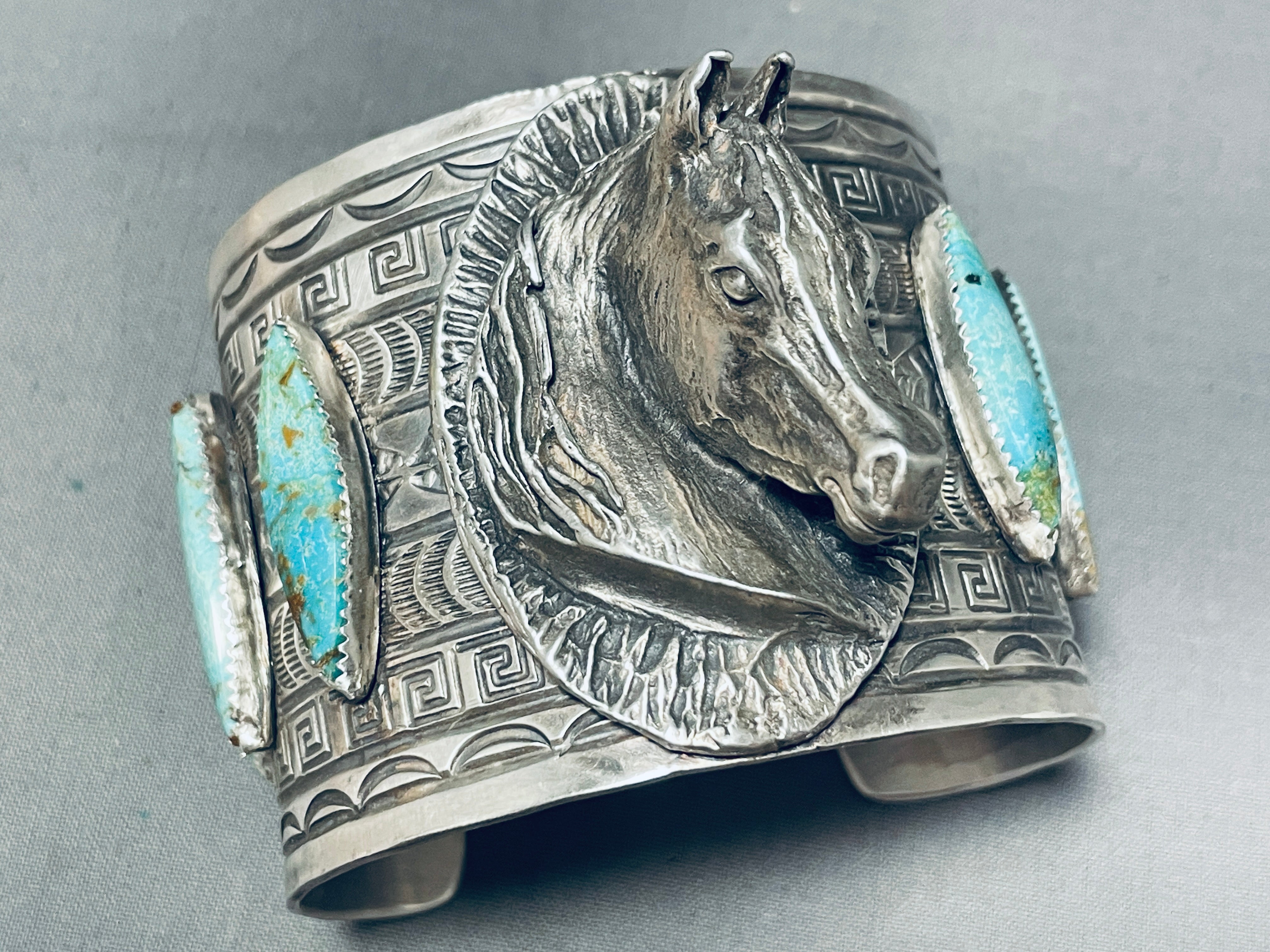 165g Authentic Native American Navajo Turquoise Sterling Silver Bracelet - Handmade Jewelry for Women, Boho Chic Accessory, Perfect for Gifts & Special Occasions