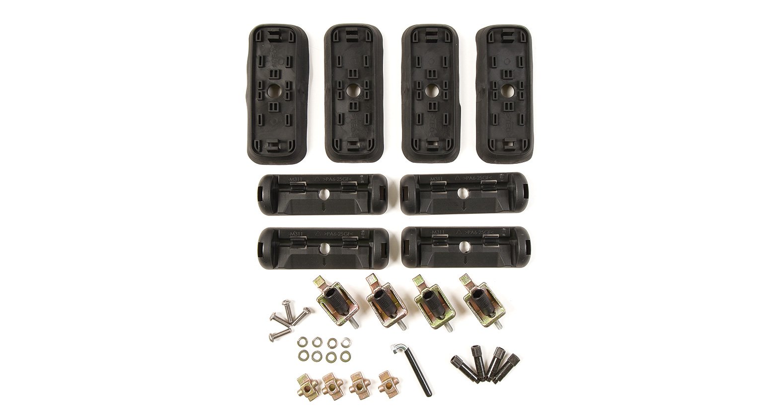 Rhino Rack 2500 Heavy-Duty Roof Rack Fixed Point Mounting Kit (Set of 4) - Perfect for SUVs, Trucks & Off-Road Adventures