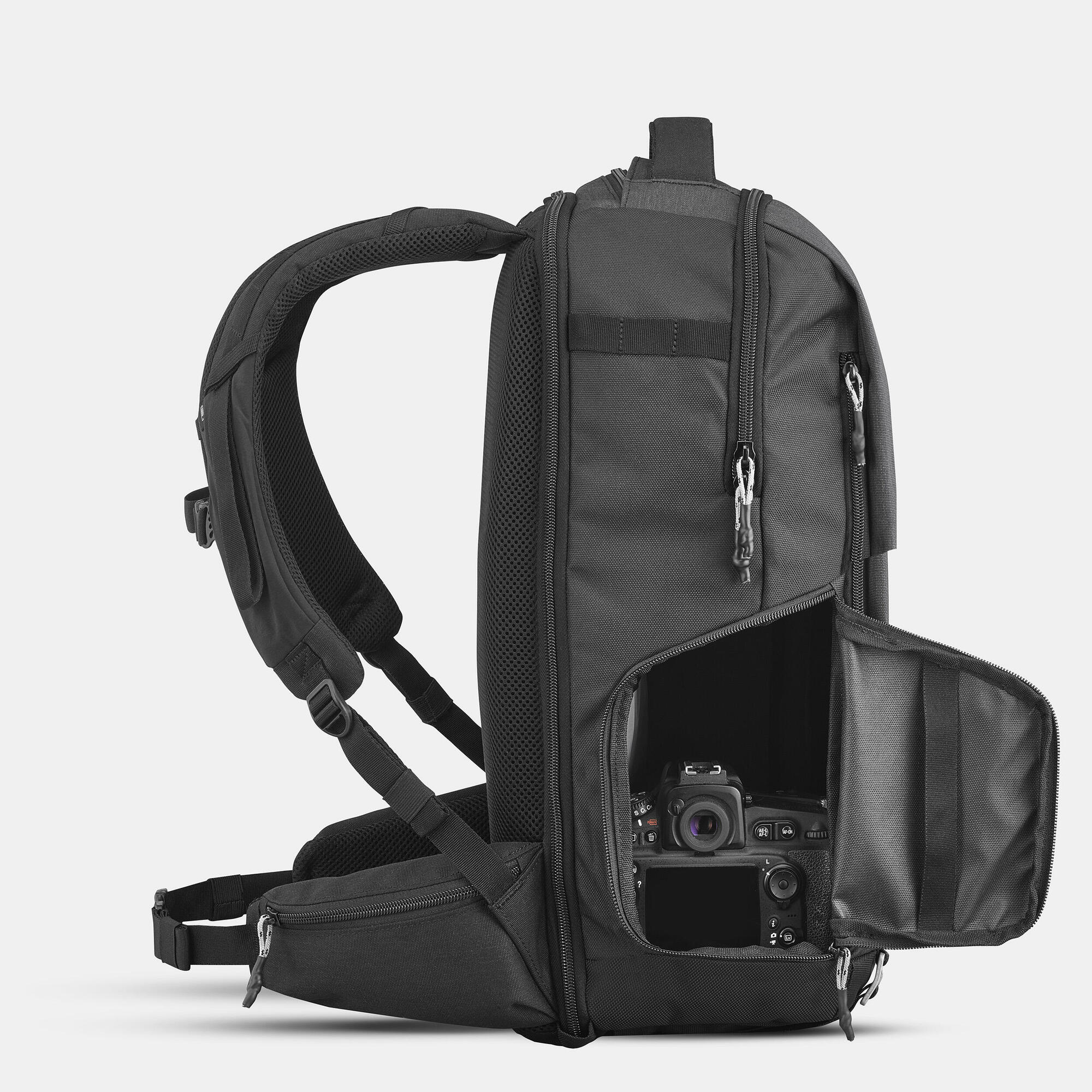 Quechua NH Explorer 900 Focus Camera Backpack - Waterproof DSLR Camera Bag for Travel & Hiking - Perfect for Photographers & Outdoor Adventures