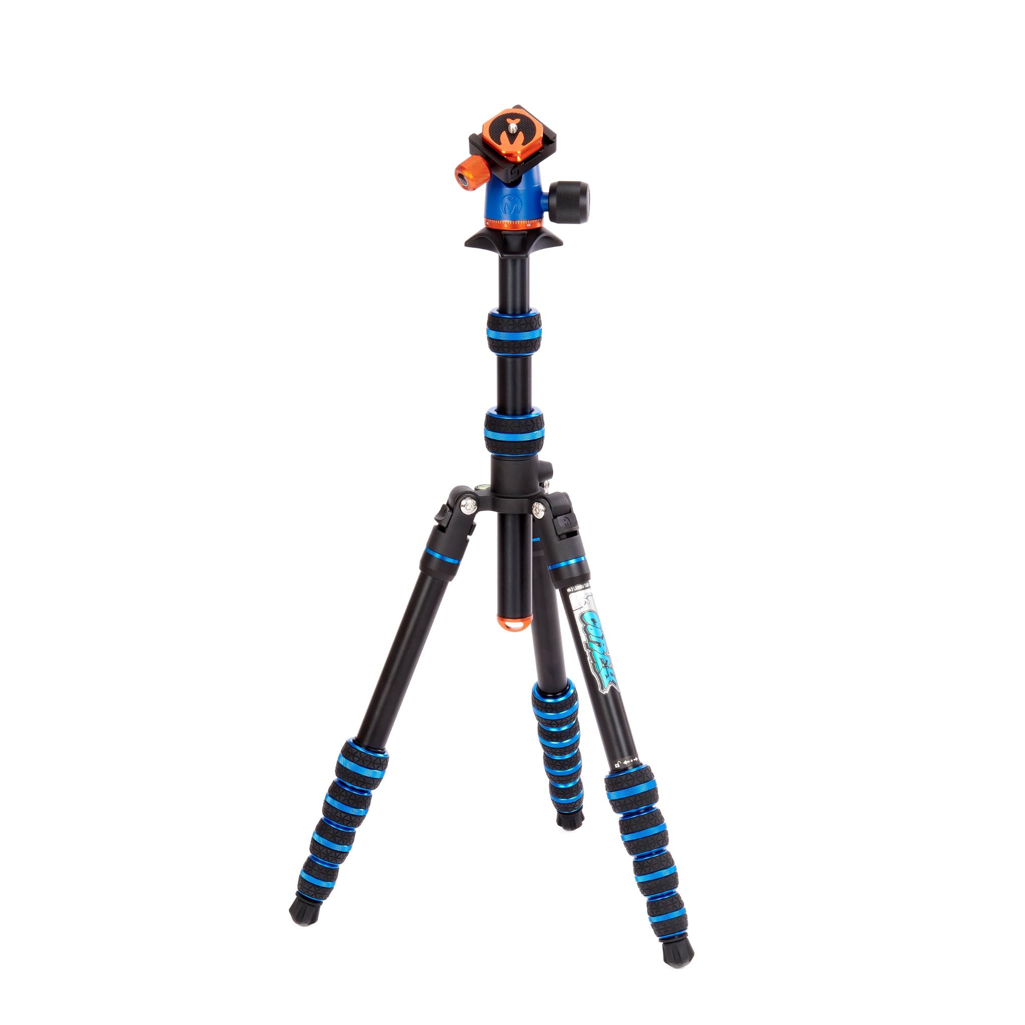 3 Legged Things Punks Corey 2.0 & Airhed Neo 2.0 Tripod System (Blue) - Professional Camera Tripod for Photography, Videography, Travel & Outdoor Shooting