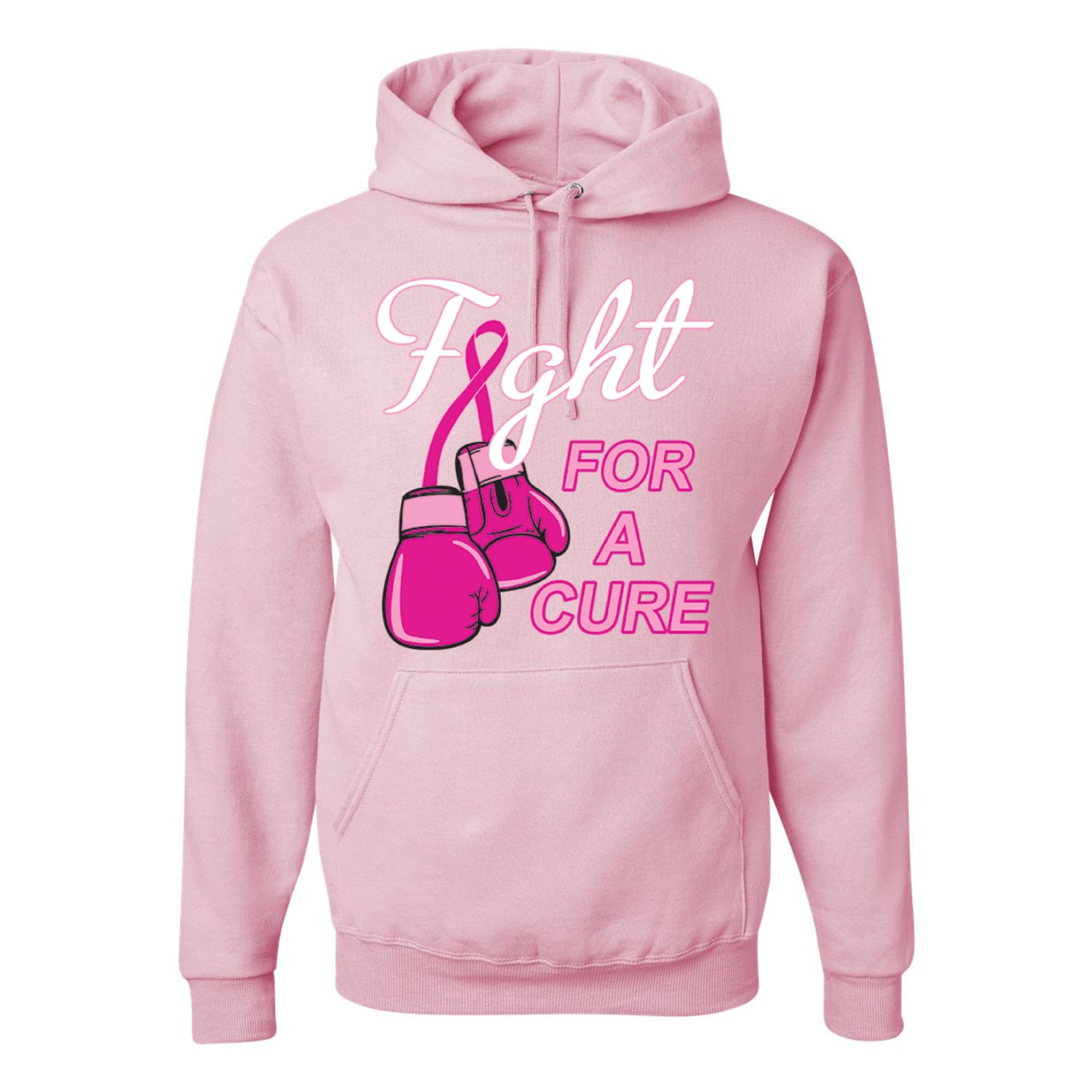Fight For A Cure Breast Cancer Awareness Hoodies - Custom Wild Apparel for Women & Men - Comfortable Unisex Pullover for Charity Events & Fundraisers