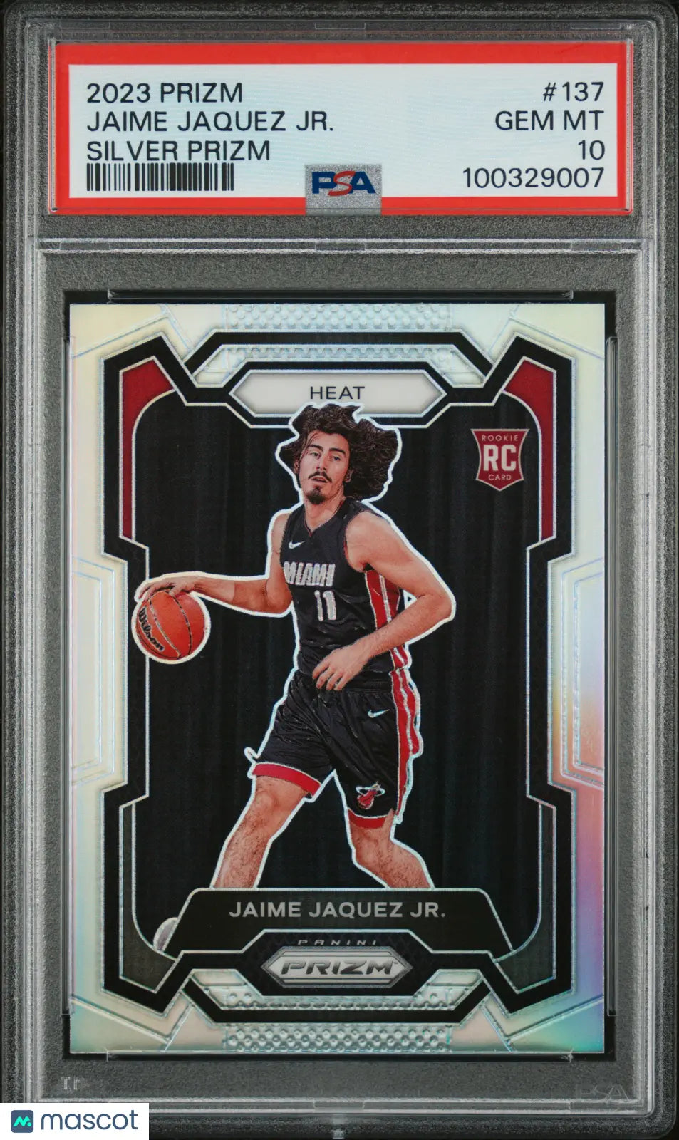 2023 Panini Prizm Basketball Jaime Jaquez Jr. Rookie Card Silver Prizm PSA 10 Gem Mint - Collectible Trading Card for NBA Fans & Sports Memorabilia Enthusiasts