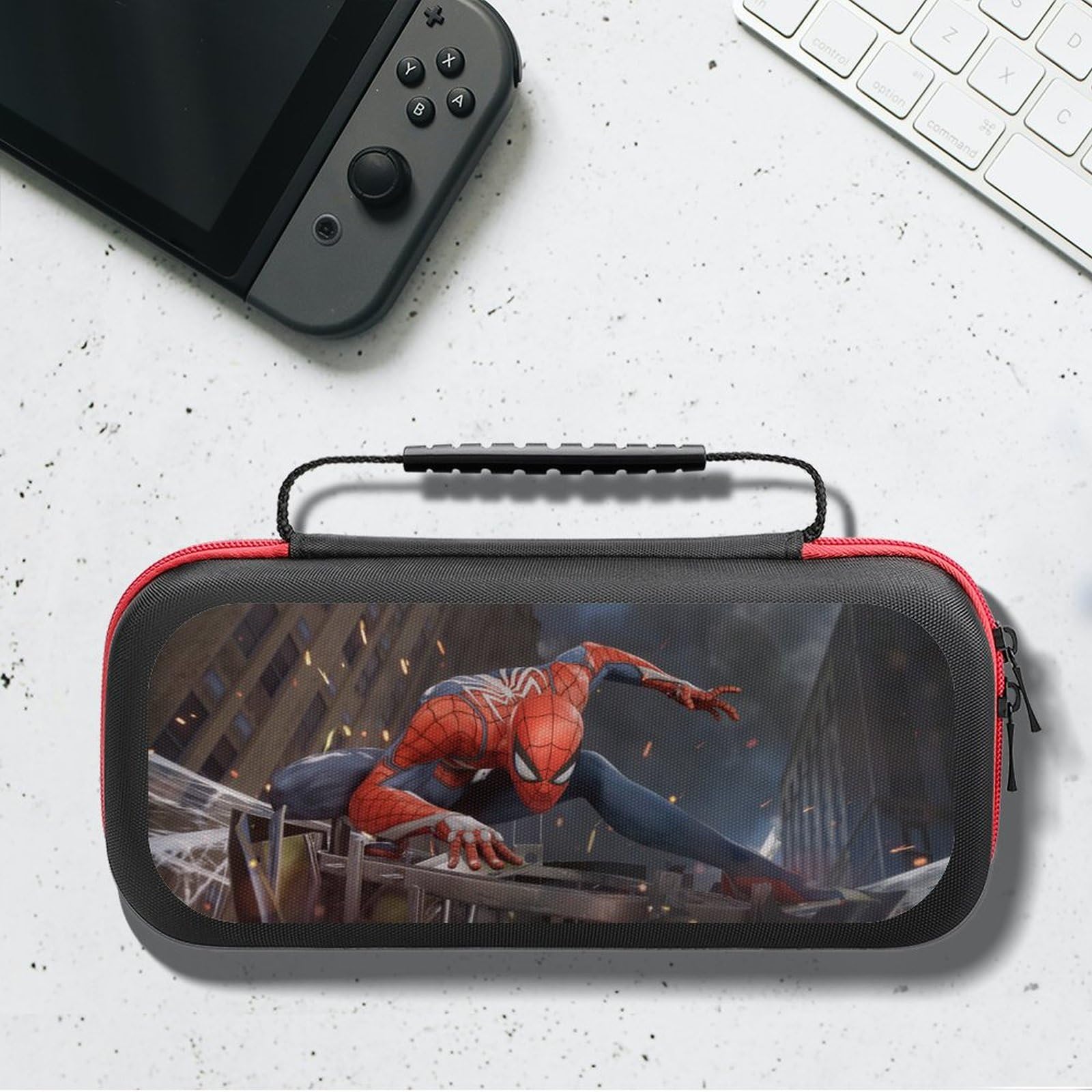 Premium Nintendo Switch OLED Case - Durable Protective Travel Carrying Case for Switch & Switch OLED with Extra Storage Space | Perfect for Gaming On-The-Go, Travel Protection & Accessory Organization (Style 17)