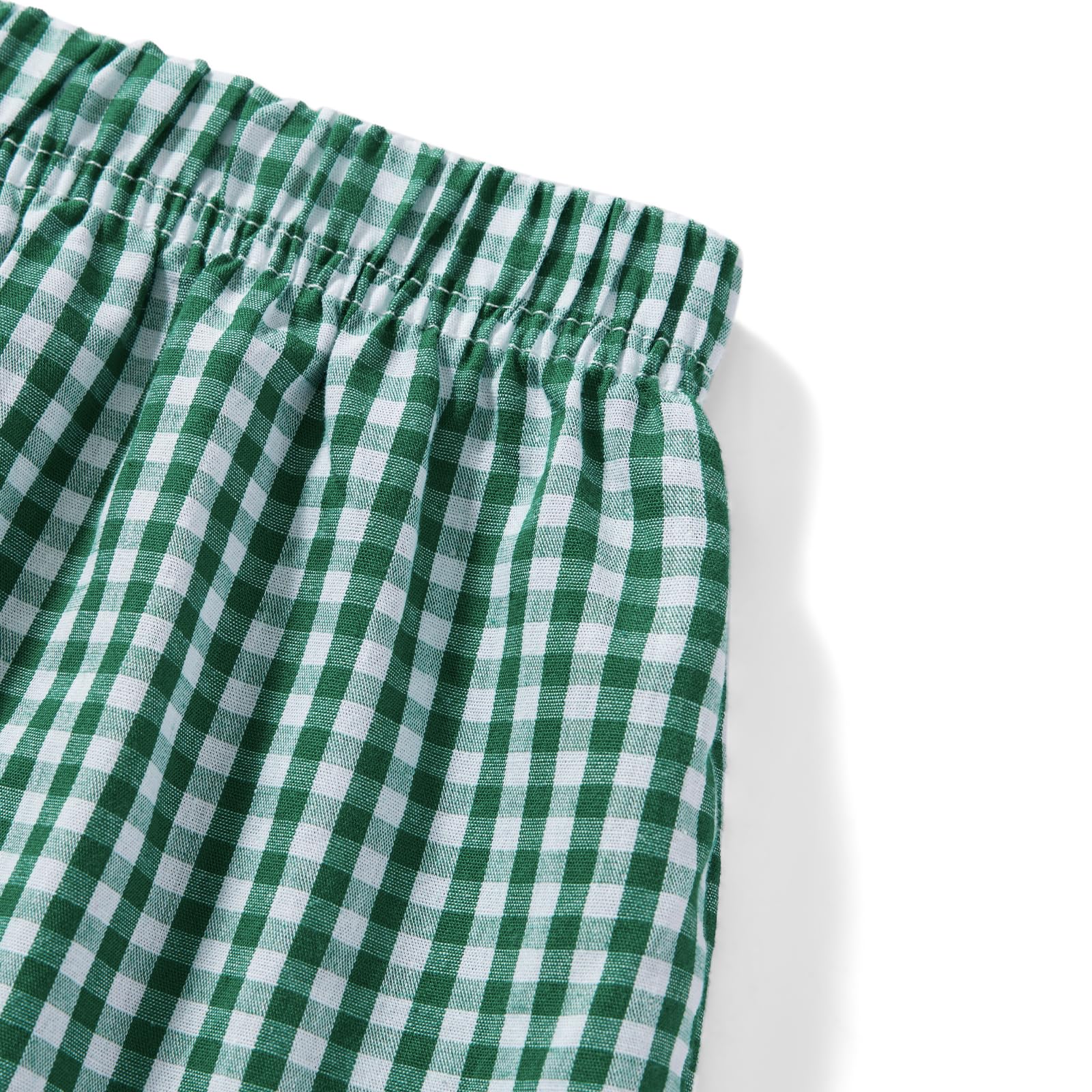 Y2K Women's Low Waist Boxer Shorts - Plaid Print Gingham Loose Fit Lounge Pajama Sleep Shorts | Comfortable Sleepwear & Casual Loungewear for Home, Vacation & Summer Nights