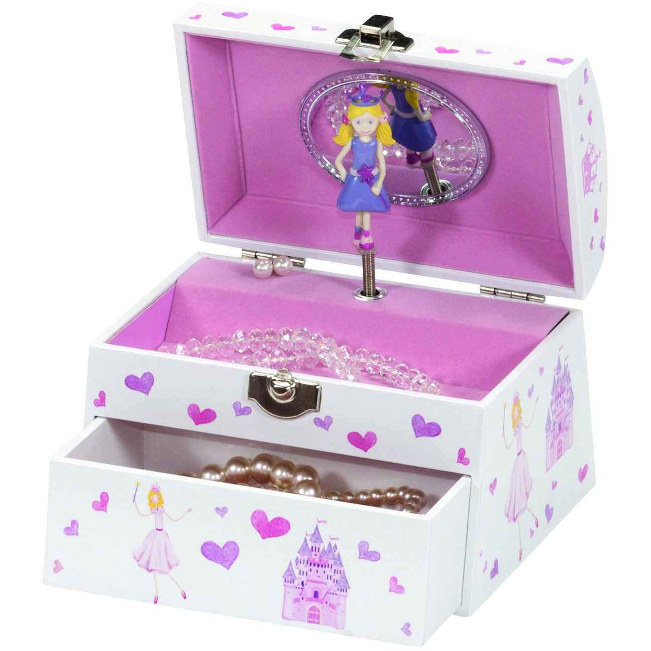 Eleanor Princess Castle Musical Jewelry Box - Perfect for Girls' Bedroom Decor, Birthday Gifts & Jewelry Storage | Elegant Music Box for Kids, Teens & Collectors