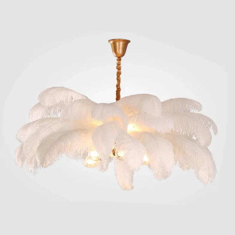 Feather Luxury LED Modern Pendant Light - Elegant Ceiling Lighting Fixture for Living Room, Bedroom & Dining Room Decor